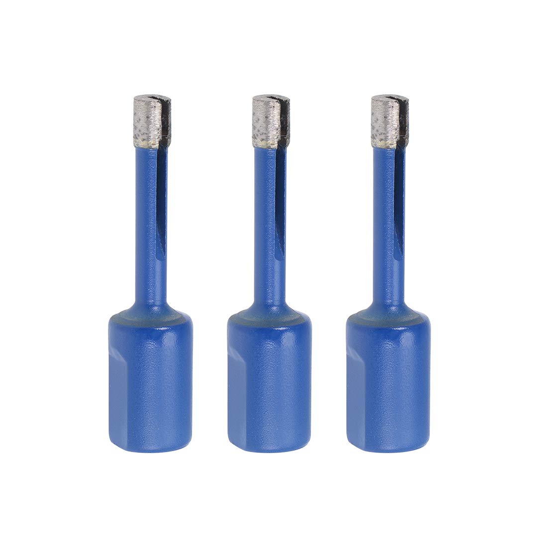 6mm Sintered Diamond Core Drill Bits Set - 3 Pcs for Dry/Wet Drilling on Brick, Concrete, Block, Masonry & Marble - Compatible with M10 Angle Grinder - Perfect for DIY Home Renovation and Professional Construction Projects