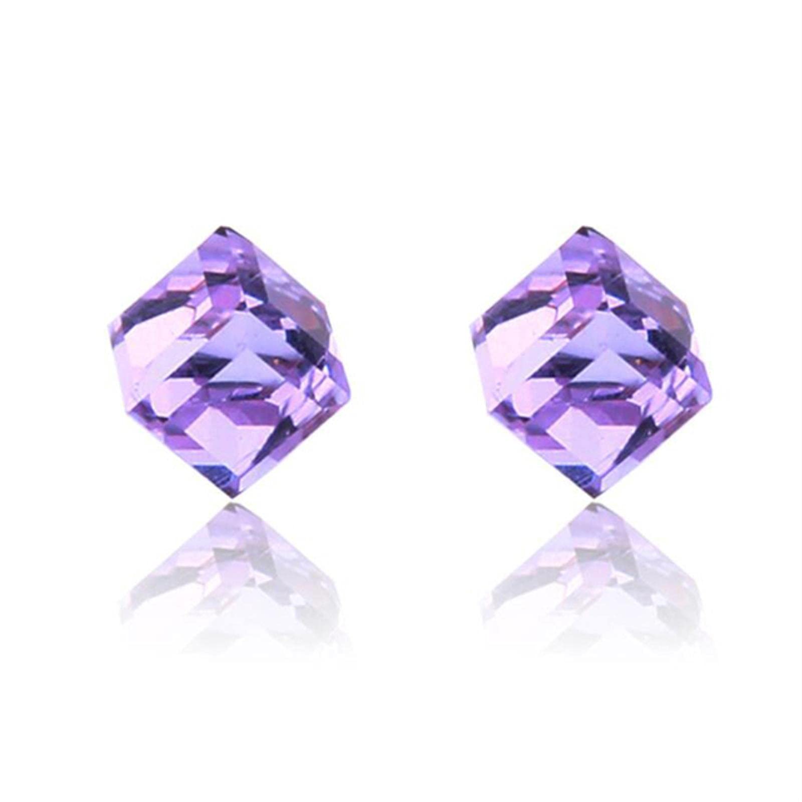 Crystal Magnetic Stud Earrings for Women - 1 Pair Water Cube Bling Earrings | Hypoallergenic & Healthy Weight Loss | Perfect for Parties, Weddings & Everyday Wear