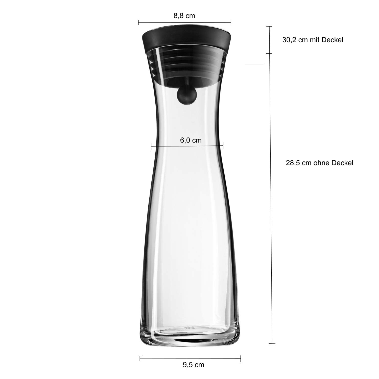 WMF 2.5L Multi-Colour Water Carafe with Glass Set - Perfect for Home, Office, and Outdoor Dining
