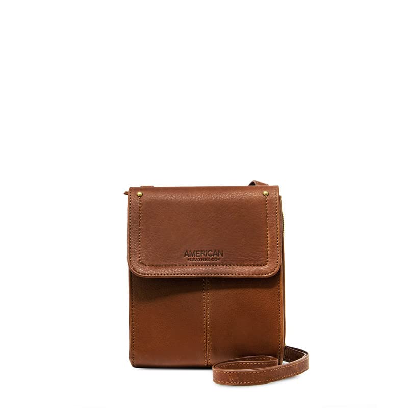 Genuine Leather Crossbody Bag for Women - American Made Kansas Handbag with Adjustable Straps & Multi-Pockets | Perfect for Travel, Shopping & Everyday Use