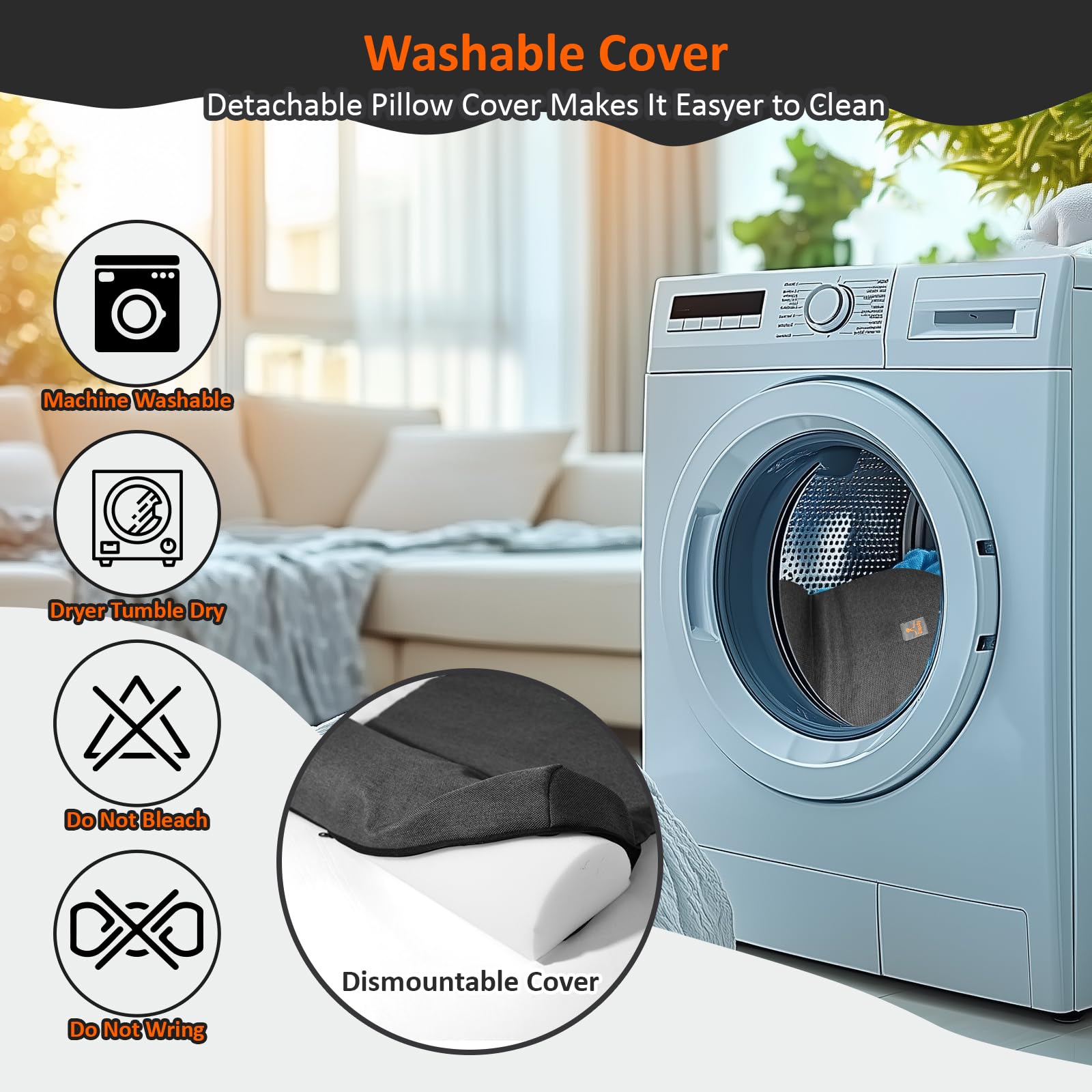 Washable Dog Neck Pillow for Medium Dogs - Cervical Support & Joint Relief for Better Sleep at Home/Travel