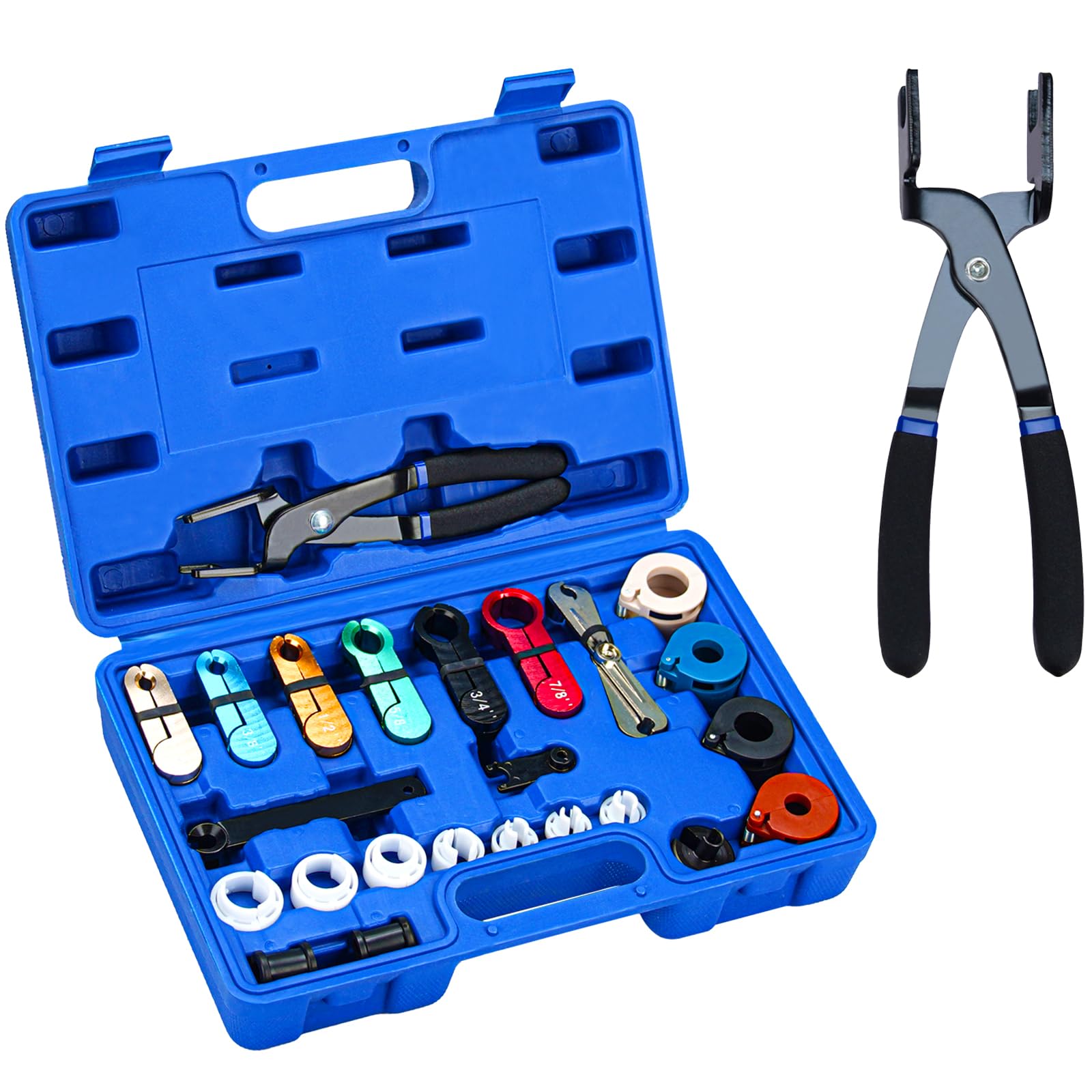 Handor Master Quick Disconnect Tool Kit - Fuel Line & AC Line Removal Pliers Set for Automotive Repair | Professional HVAC and Fuel System Disconnect Tools for Mechanics and DIY Car Maintenance