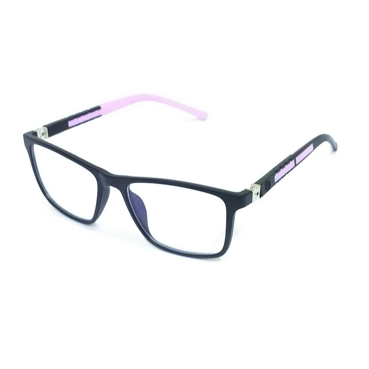Square Black & Pink Glasses for Girls Age 6-10 | Blue Light Blocking Computer Glasses | Perfect for Online Learning & Gaming