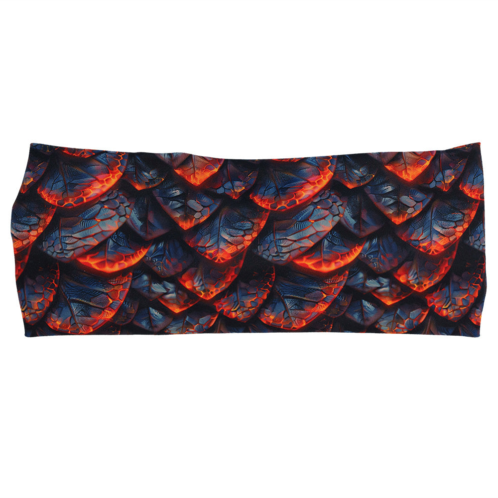 Stylish Molten Dragon Headband for Women & Men - Fashionable Hair Accessory for Cosplay, Halloween, and Everyday Wear