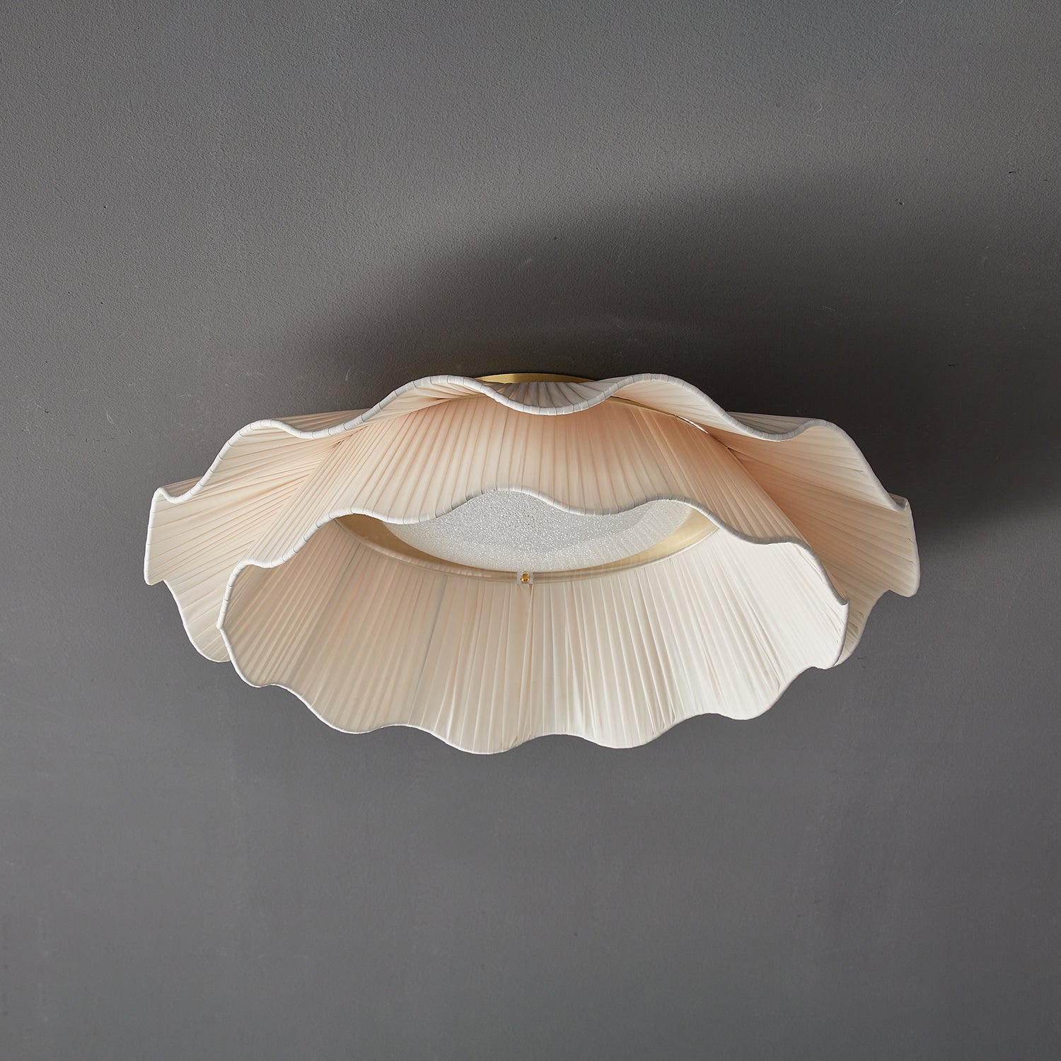 Arwen Fabric Wave Ceiling Lamp - Modern Boho Pendant Light for Living Room, Bedroom, Dining Room & Nursery - Soft Ambient Lighting for Home Decor
