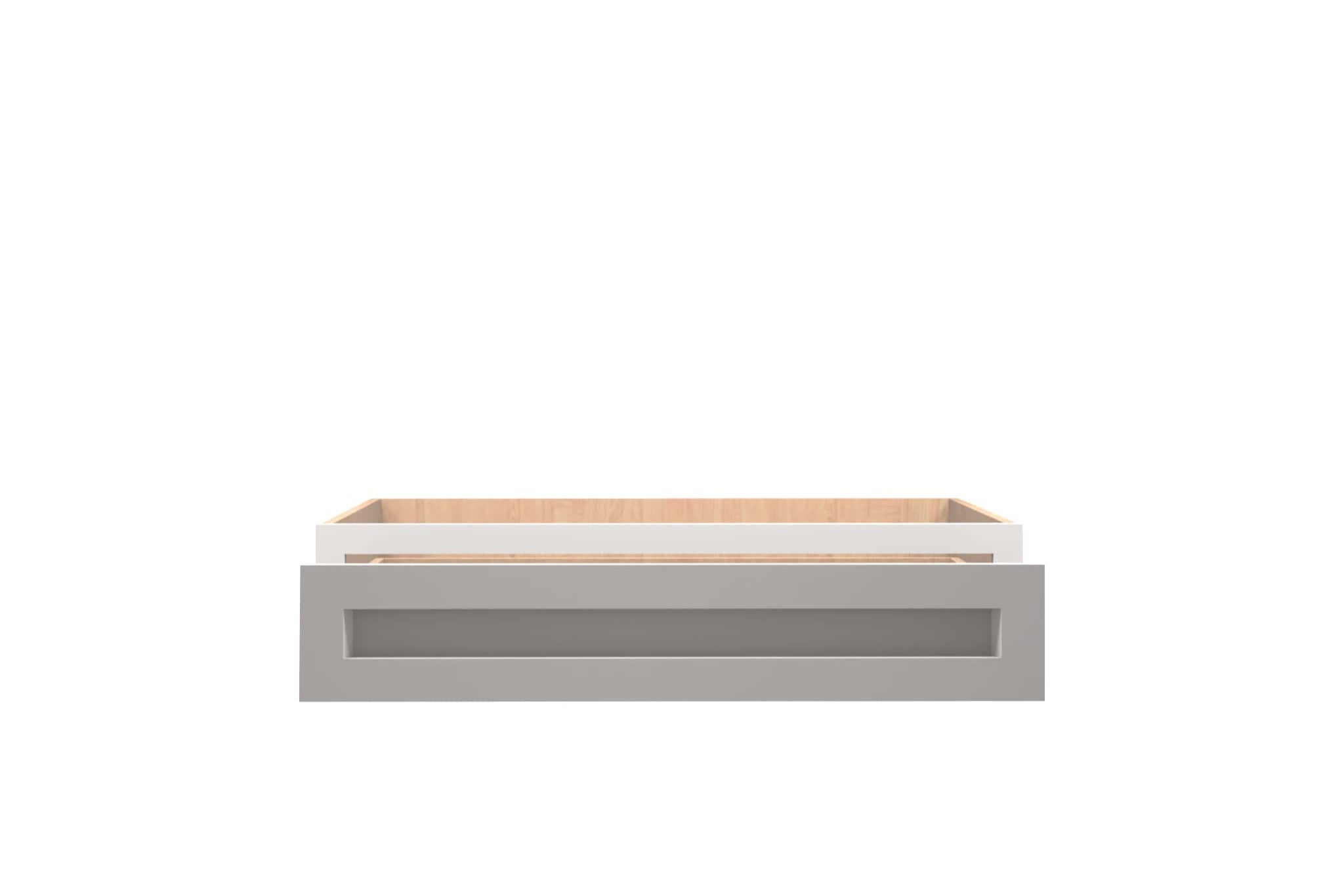 American Made Shaker Style RTA Vanity Desk Drawer Cabinet in White - Perfect for Bedroom, Bathroom & Home Office Storage Organization