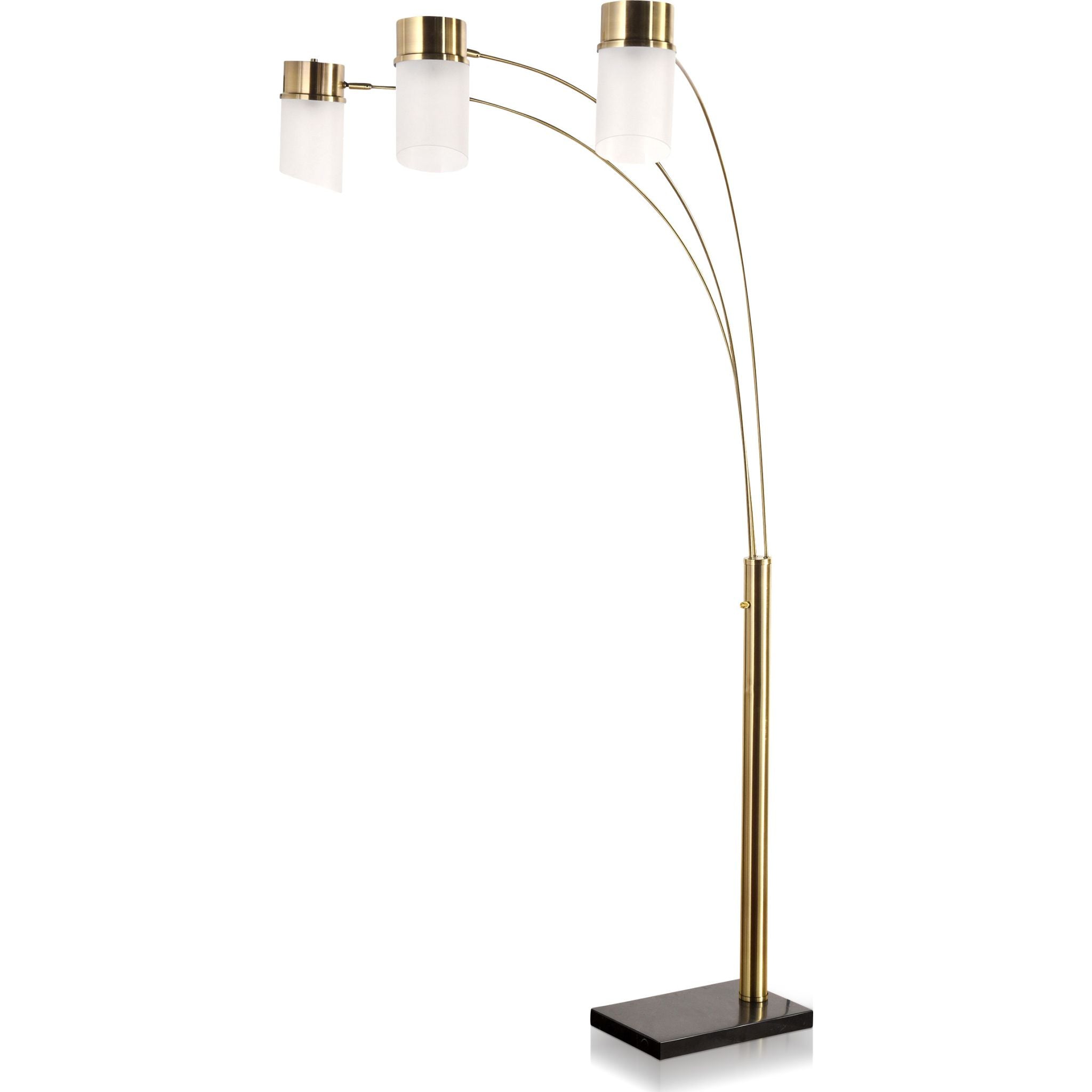 Vintage Brass Floor Lamp - 84