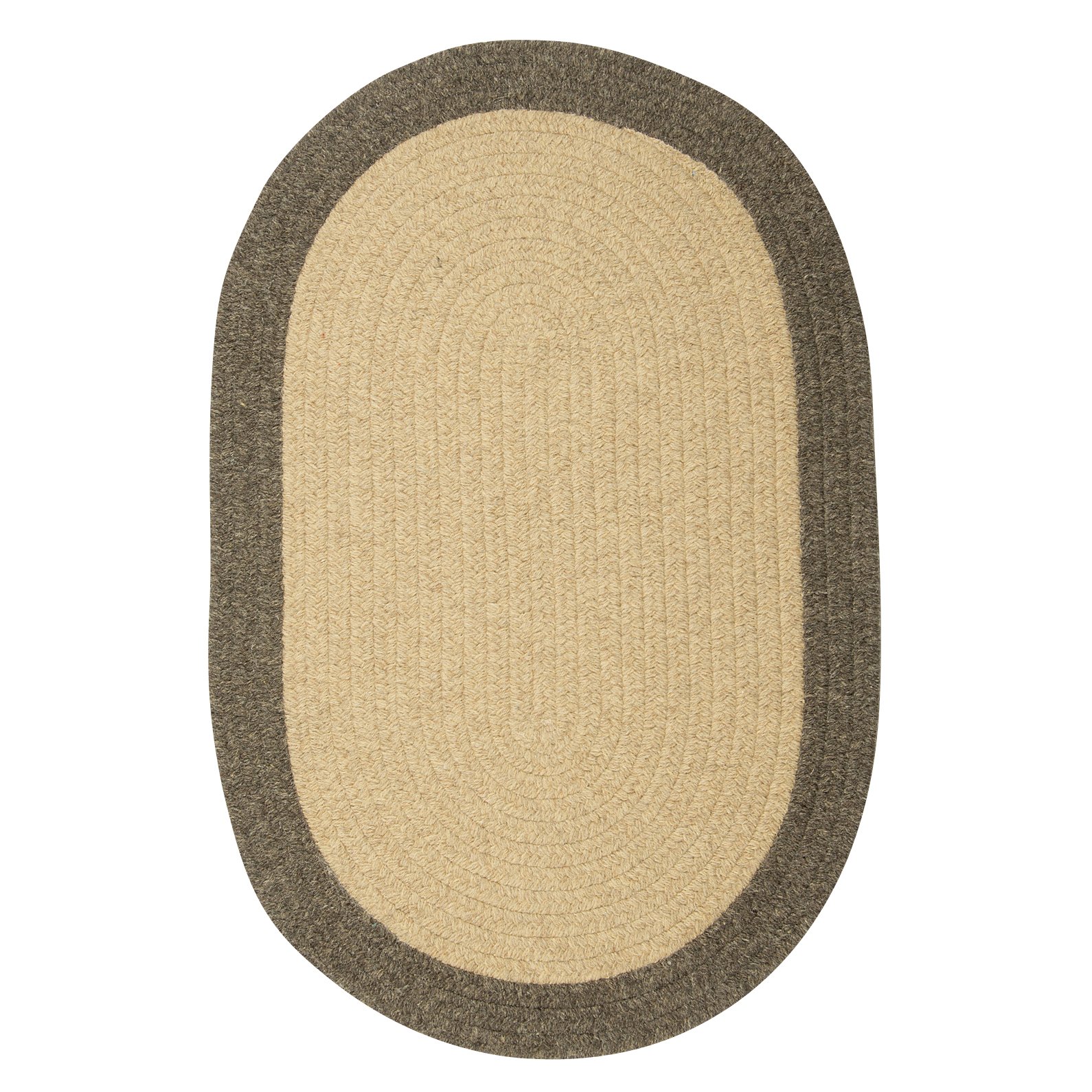 Premium 6' x 6' Round Beige Area Rug by Hudson - Soft Modern Home Decor for Living Room, Bedroom & Nursery - Machine Washable Indoor Floor Carpet