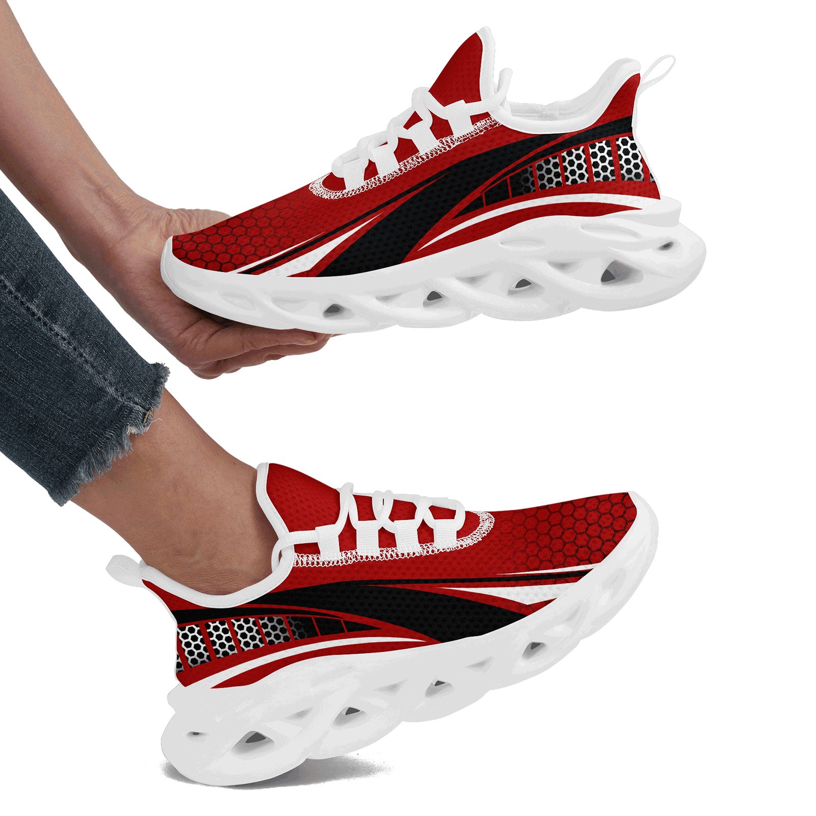 Custom Maxsoul Personalized Sneakers - Breathable Lightweight Running Shoes for Men & Women (FN003 E025022) - Perfect for Jogging, Gym Workouts & Casual Wear
