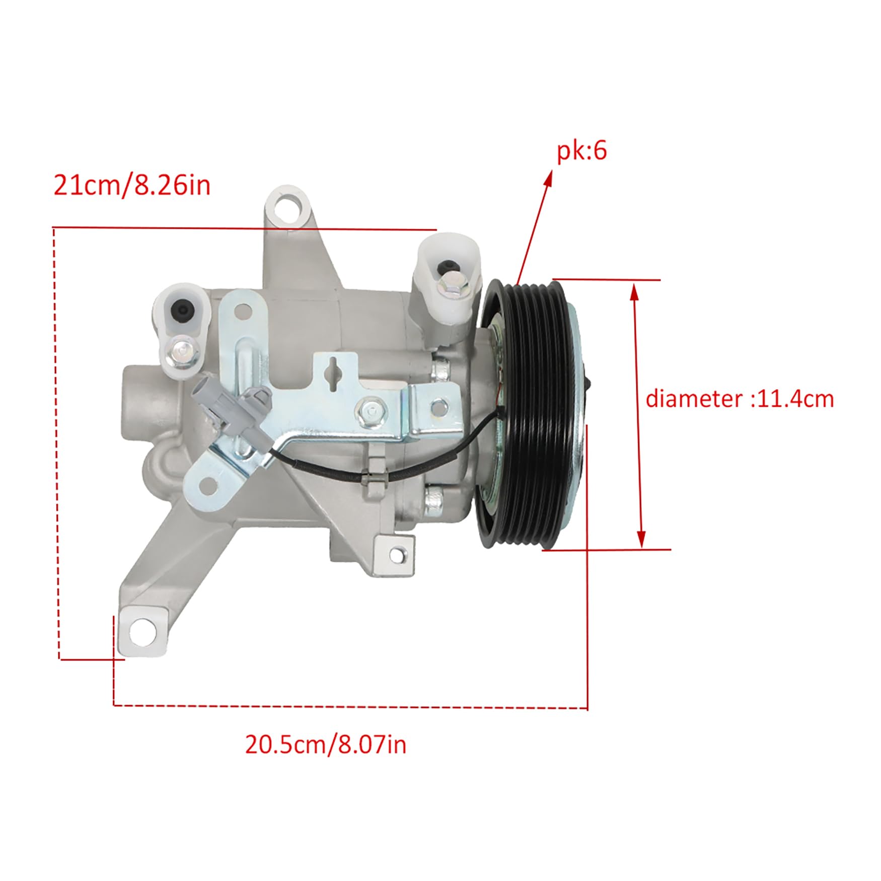 Subaru Impreza Forester XV Crosstrek 2012-2015 AC Compressor Replacement CO29103Z DKV10R 58492 - Perfect for Summer Cooling & Auto AC Repair