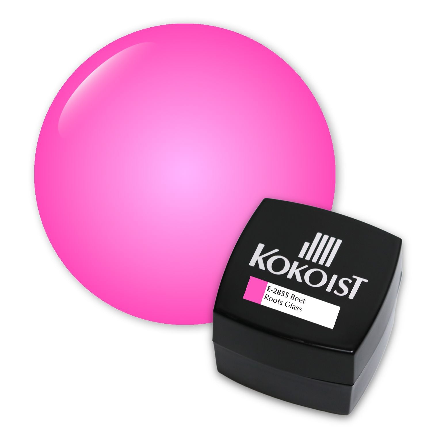 Kokoist E 285S Beet Roots Glass Nail Art Gel - Long-Lasting Vegan Nail Polish for Professional Salon & Home Manicures - Perfect for Special Occasions, Weddings & DIY Nail Designs