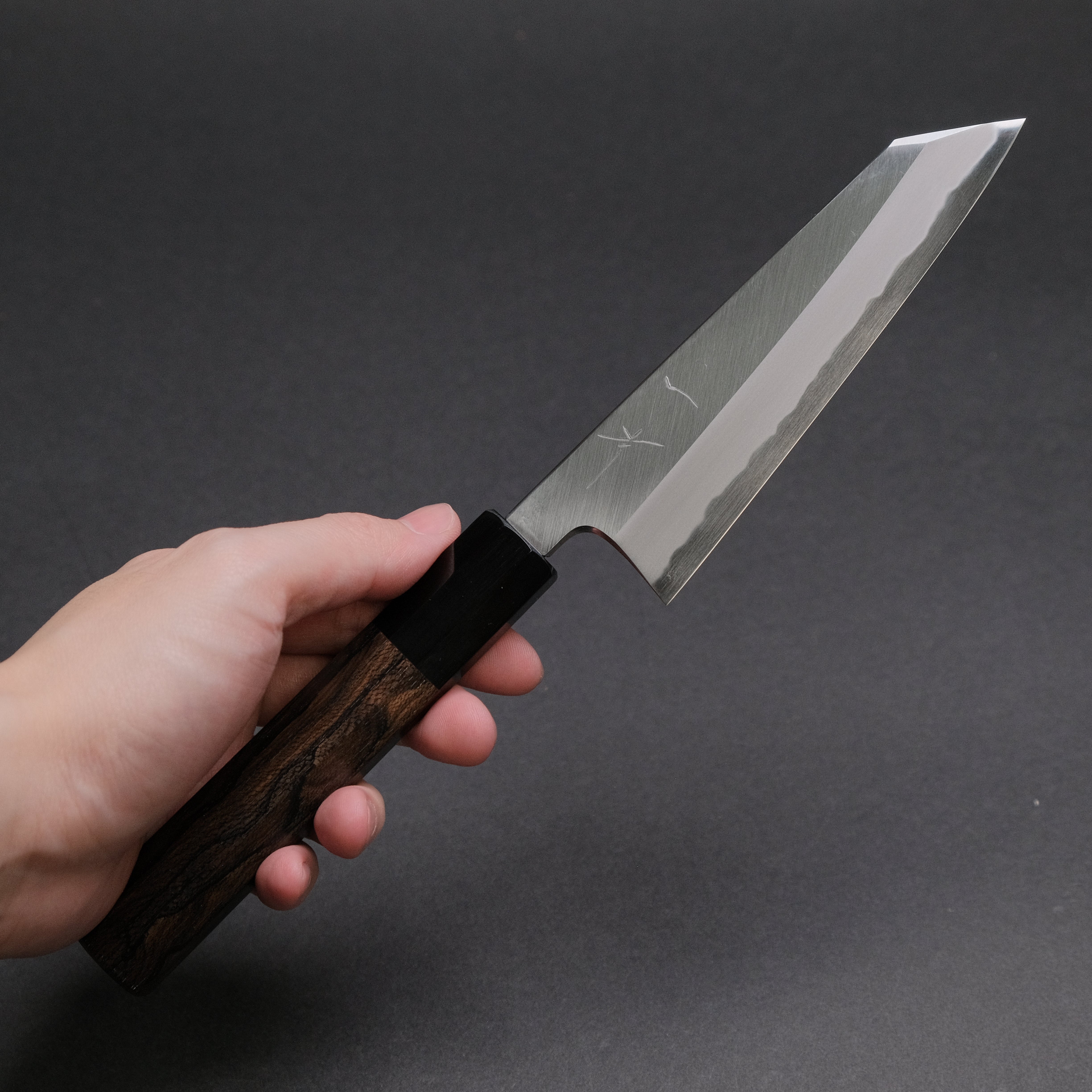Hitohira Tanaka Kyuzo Blue #1 Migaki Bunka 145mm Japanese Chef Knife - Taihei Ebony Handle - Precision Slicing & Dicing for Sushi, Vegetables & Meat