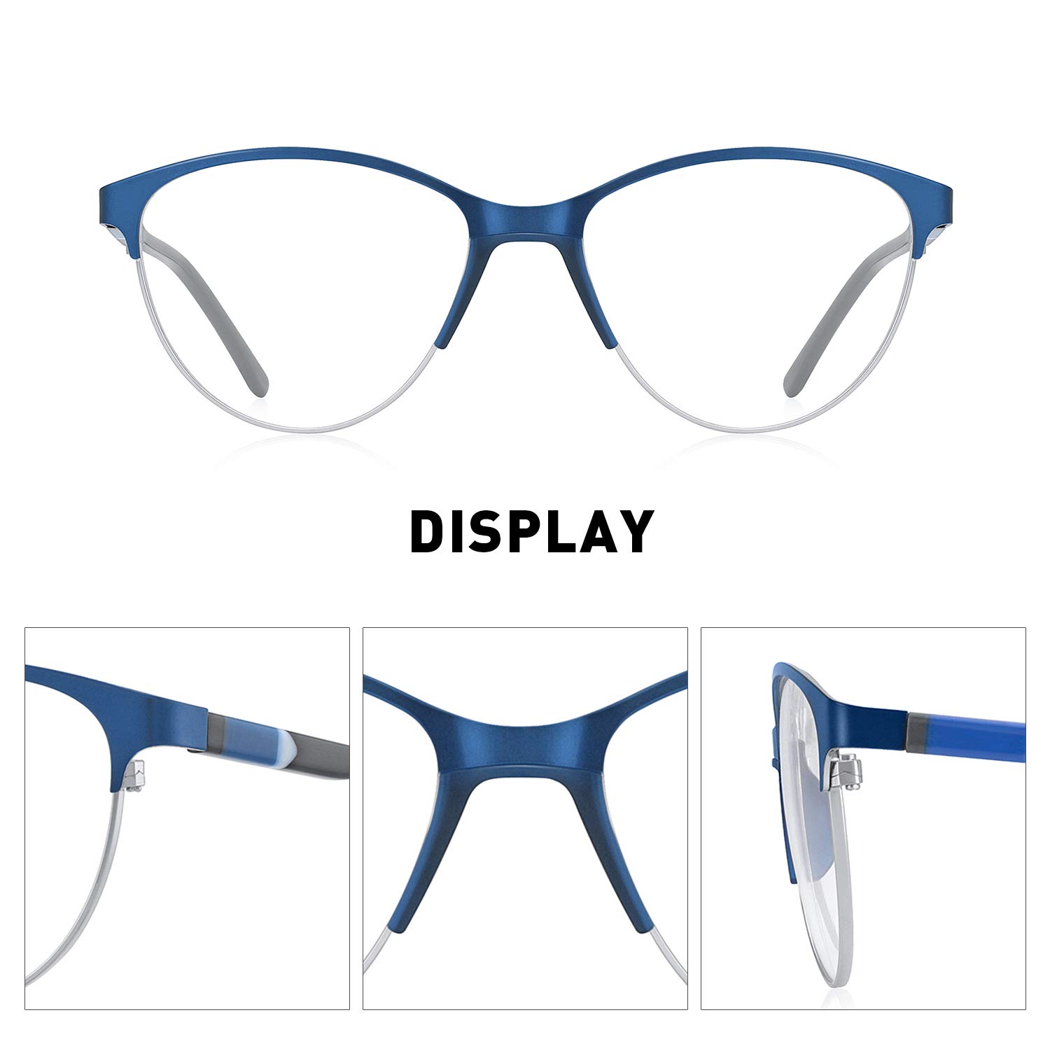 Retro Cat Eye Reading Glasses for Women - Acetate Computer Glasses with Spring Hinges & Comfortable Fit | Perfect for Reading, Office Work, and Screen Time