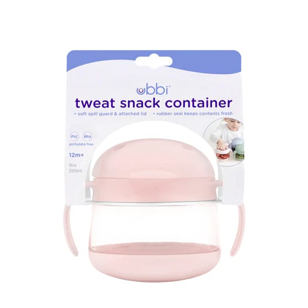 Ubbi Airtight Snack Container for Kids - BPA-Free Food Storage with Locking Lid - Perfect for School Lunches, Travel & On-the-Go Snacks