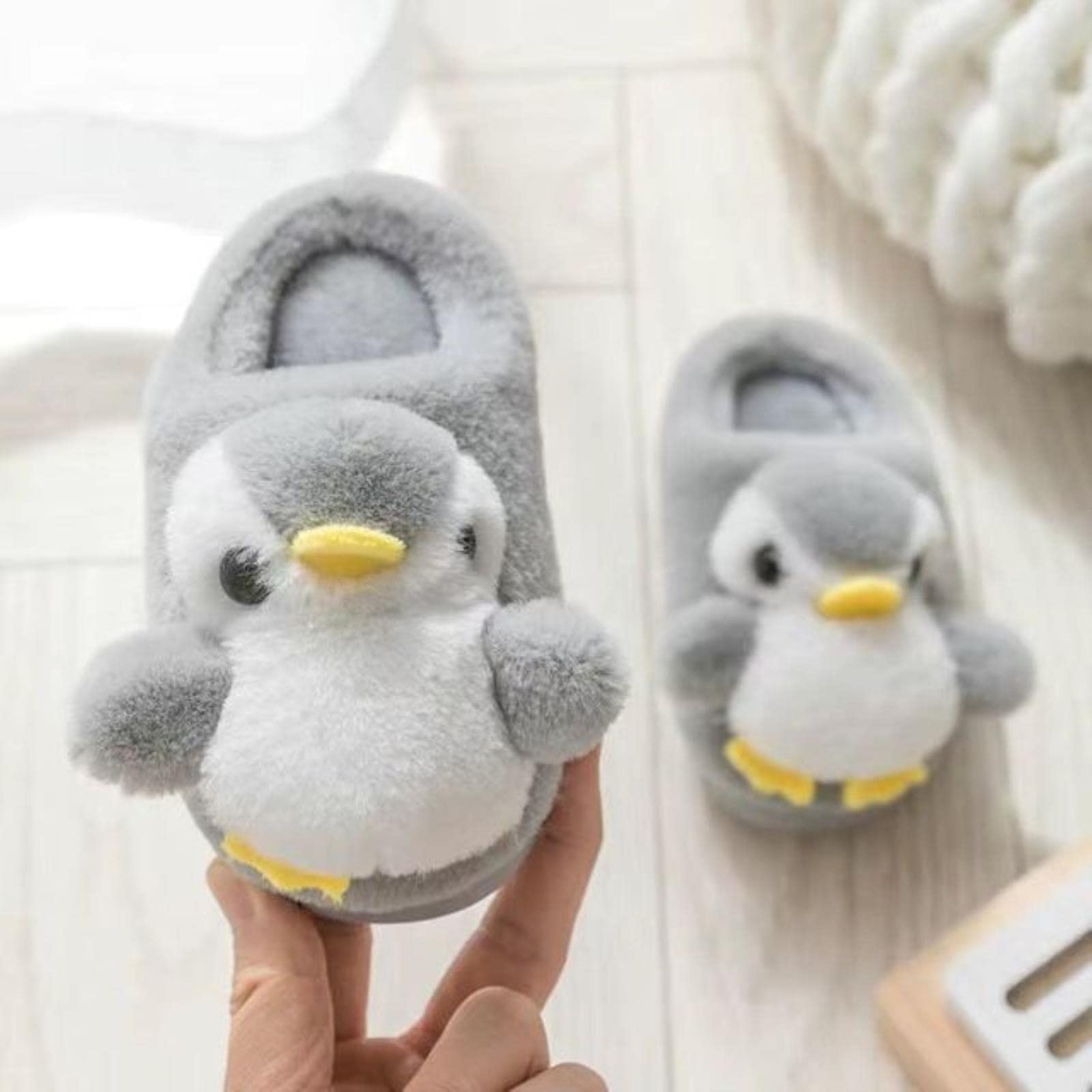 UKKO Warm Winter Slippers for Kids - Cozy Cotton Plush Indoor House Shoes for Boys and Girls - Perfect for Home, Bedroom & Playtime Comfort