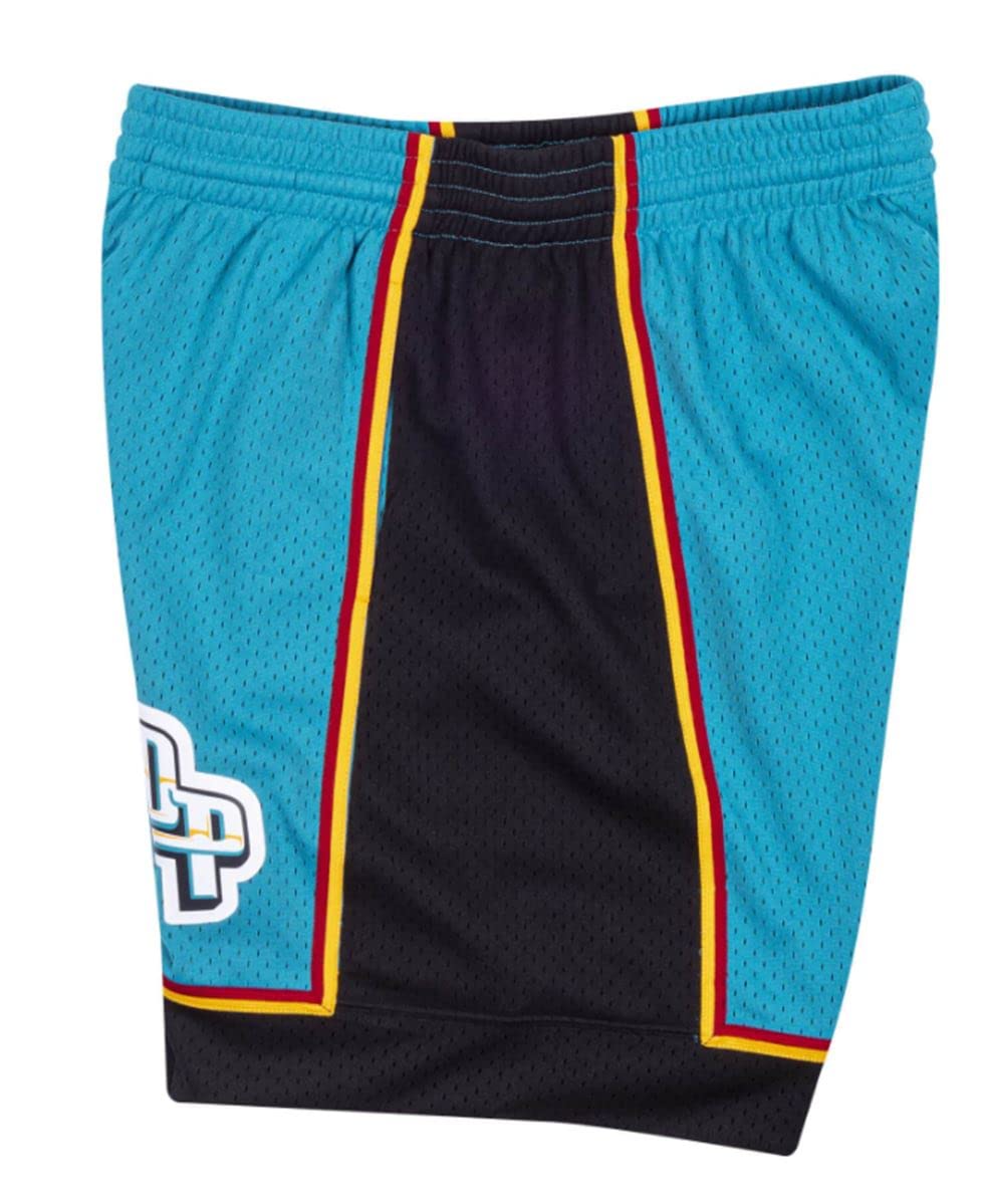 Mitchell & Ness Detroit Pistons 1998-99 NBA Men's Swingman Basketball Shorts - Vintage Retro Athletic Wear for Fans & Street Style