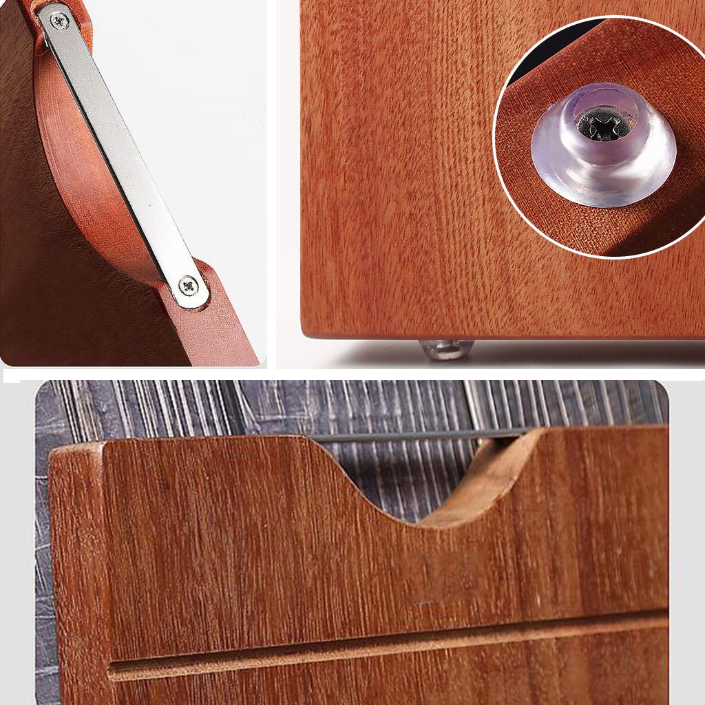 Premium Ebony Wood Cutting Board with Handle, Non-Slip Feet & Juice Groove - Durable Solid Wood Chopping Board for Vegetables, Fruits, Meat - Perfect for Kitchen Prep, Serving Charcuterie & Entertaining
