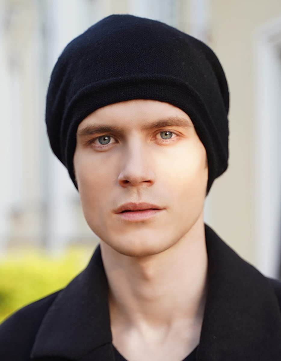 Soft Cashmere Slouchy Knit Beanie Hat for Women - Winter Warm Wool Knitted Skull Cap | Cozy Christmas Gift & Hip-Hop Fashion Accessory | Perfect for Cold Weather, Outdoor Activities & Street Style