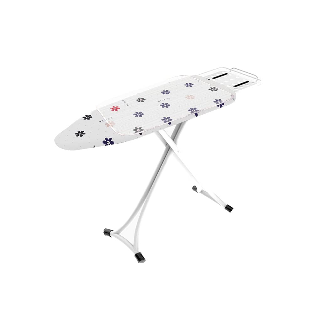 Foldable Ironing Board with Adjustable Height (31-86 cm) & Heat Resistant Parking Zone - Compact Home Ironing Solution for Clothes, Linens & Fabrics - Perfect for Small Spaces, Apartments & Travel Use