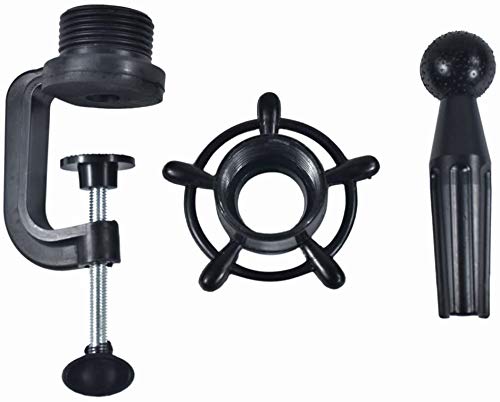 Adjustable Mannequin Head Stand for Wig Display & Styling - Training Practice Canvas Head Holder with Clamp - Perfect for Salon, Cosmetology School & Home Hairstyling (Black)