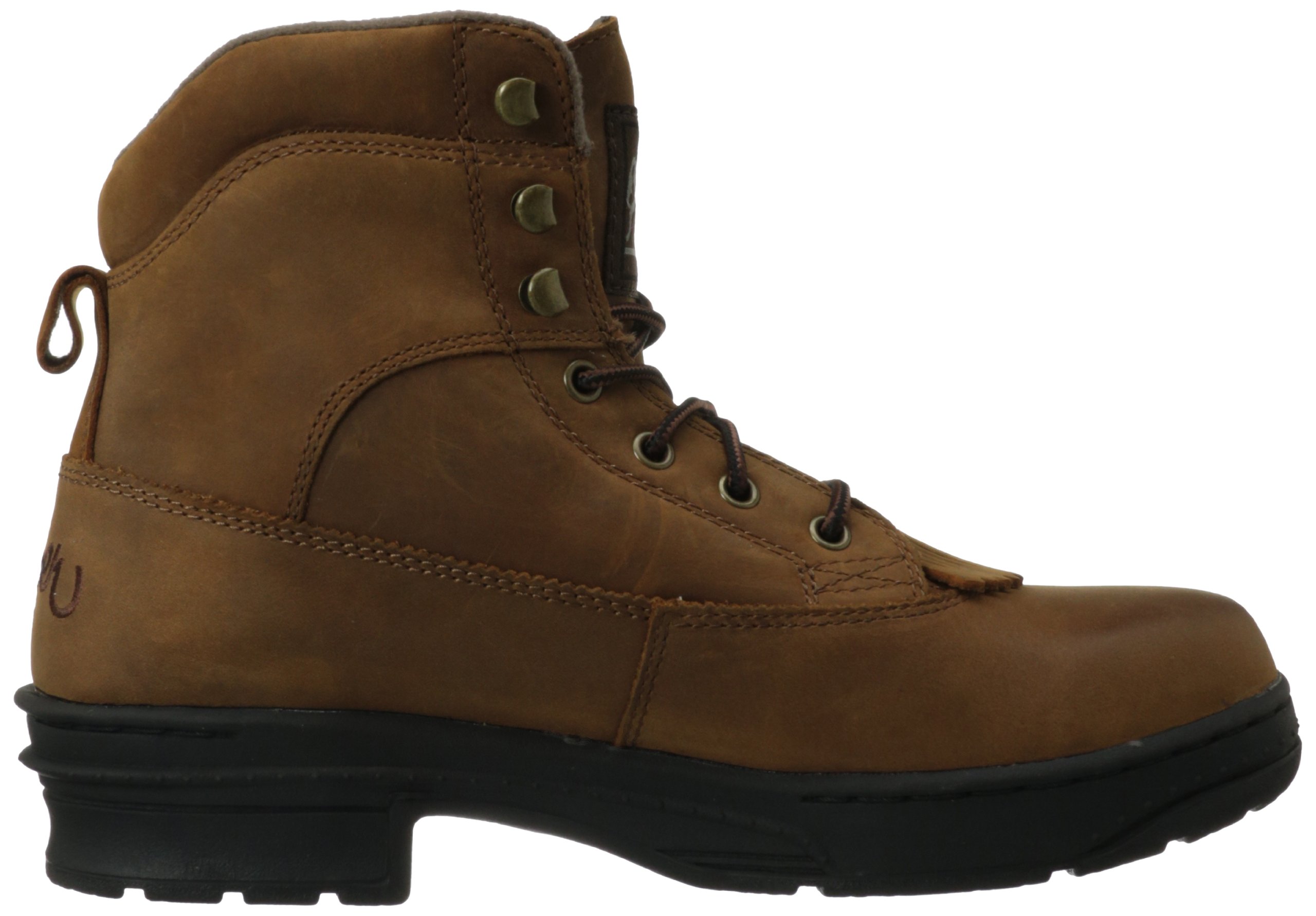 Roper Men's Cross Rider Boots - Durable Leather Work Boots for Men, Comfortable & Slip-Resistant - Perfect for Construction, Farming & Outdoor Work
