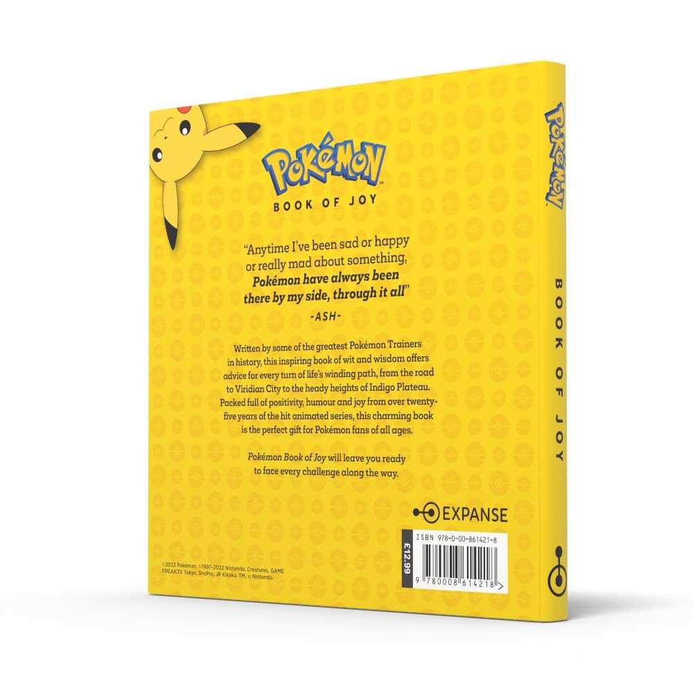 Official Pokémon Book of Joy: Illustrated Pocket Book of Wisdom for Fans - Perfect Christmas 2023 Gift for Video Game & Anime Lovers | Great for Collectors, Birthday Presents & Pokémon-Themed Parties