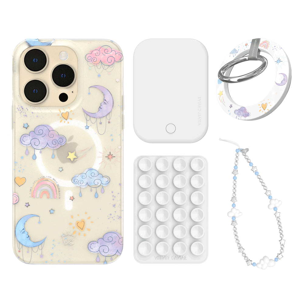 Sweet Dreams Frosted iPhone Case with Grip - Cute & Protective Phone Cover for iPhone 13/14/15 - Perfect for Daily Use, Travel & Work