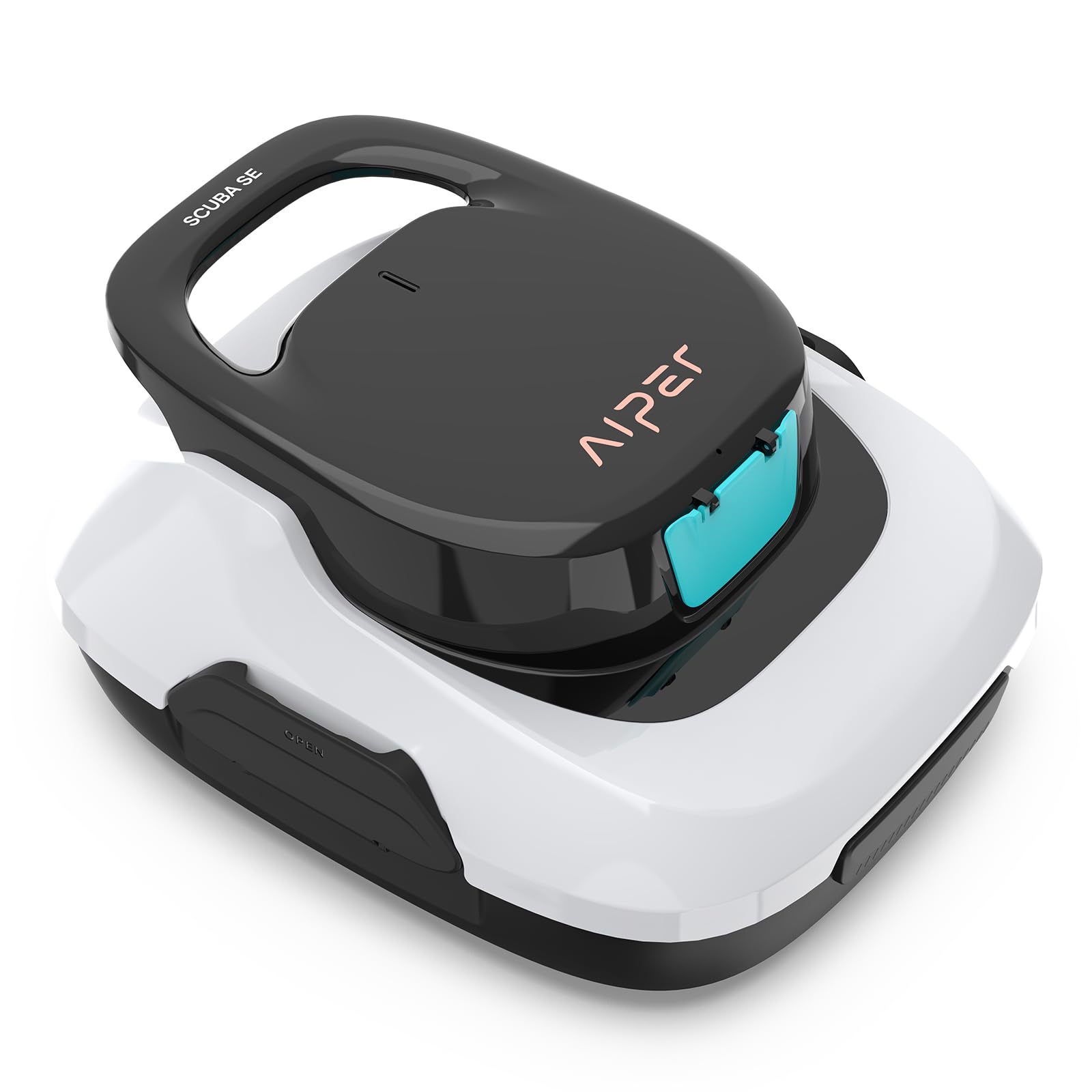 AIPER Scuba SE Plus Cordless Robotic Pool Cleaner - Automatic Suction Vacuum for Above Ground Pools up to 860 Sq.ft, 1.5H Runtime, Self-Parking - Perfect for Inground & Above Ground Swimming Pools, Spas, and Backyard Cleaning