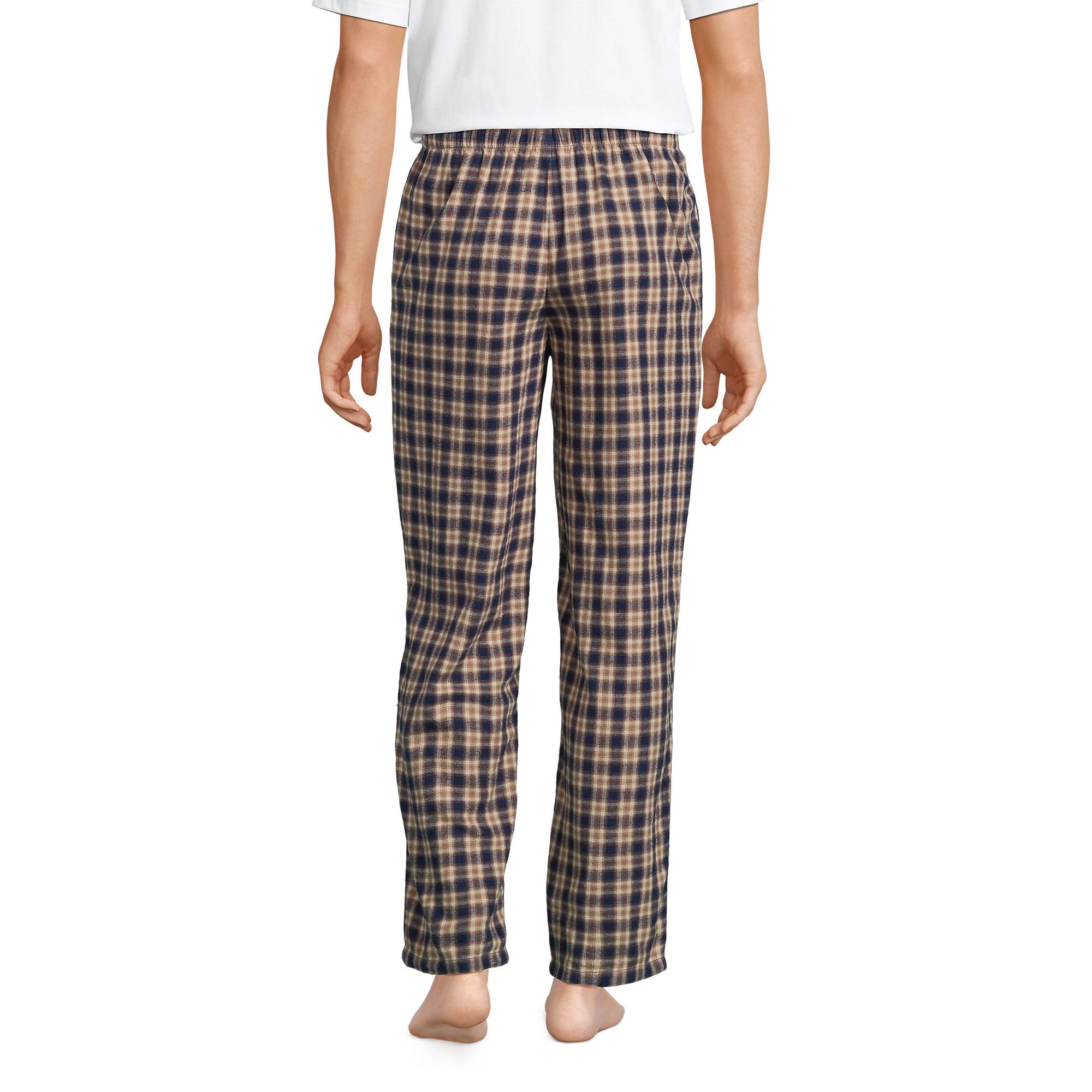 Lands' End Men's Flannel Pajama Pants - Soft & Comfortable Sleepwear for Winter Nights - Perfect for Lounging at Home or Holiday Gifts