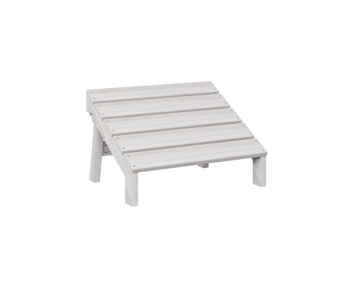 Berlin Gardens Mayhew Folding Adirondack Footstool - Outdoor Patio Furniture with Comfortable Footrest for Deck, Garden, Poolside Relaxation