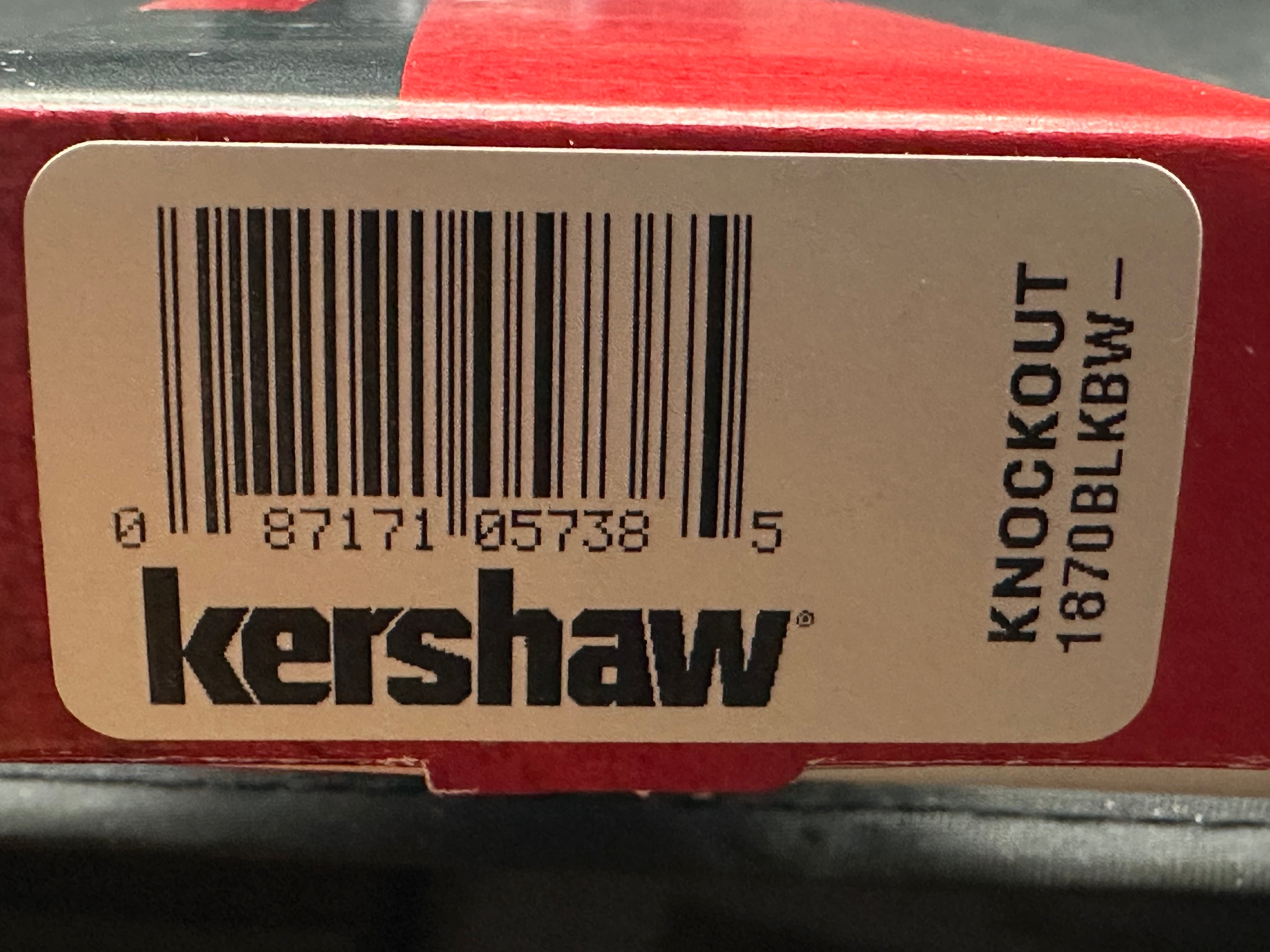 Kershaw Knockout 1870BLKBW Folding Knife - M390 Black Blade, Stars & Stripes Handle - EDC Pocket Knife for Camping, Hiking & Outdoor Adventures