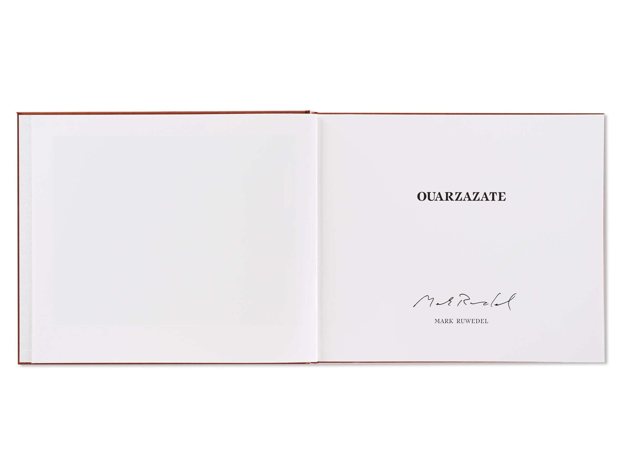 OUARZAZATE by Mark Ruwedel - Signed Photography Book | Landscape & Desert Art Collection | Perfect for Photography Enthusiasts & Art Book Collectors