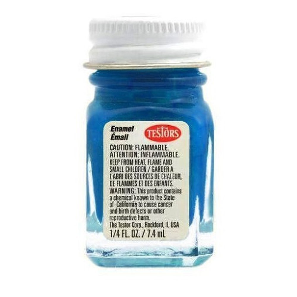 Testors Enamel Paint - Dark Blue Model Paint for Miniatures, Cars & Crafts | High Gloss Finish for DIY Projects & Hobby Painting