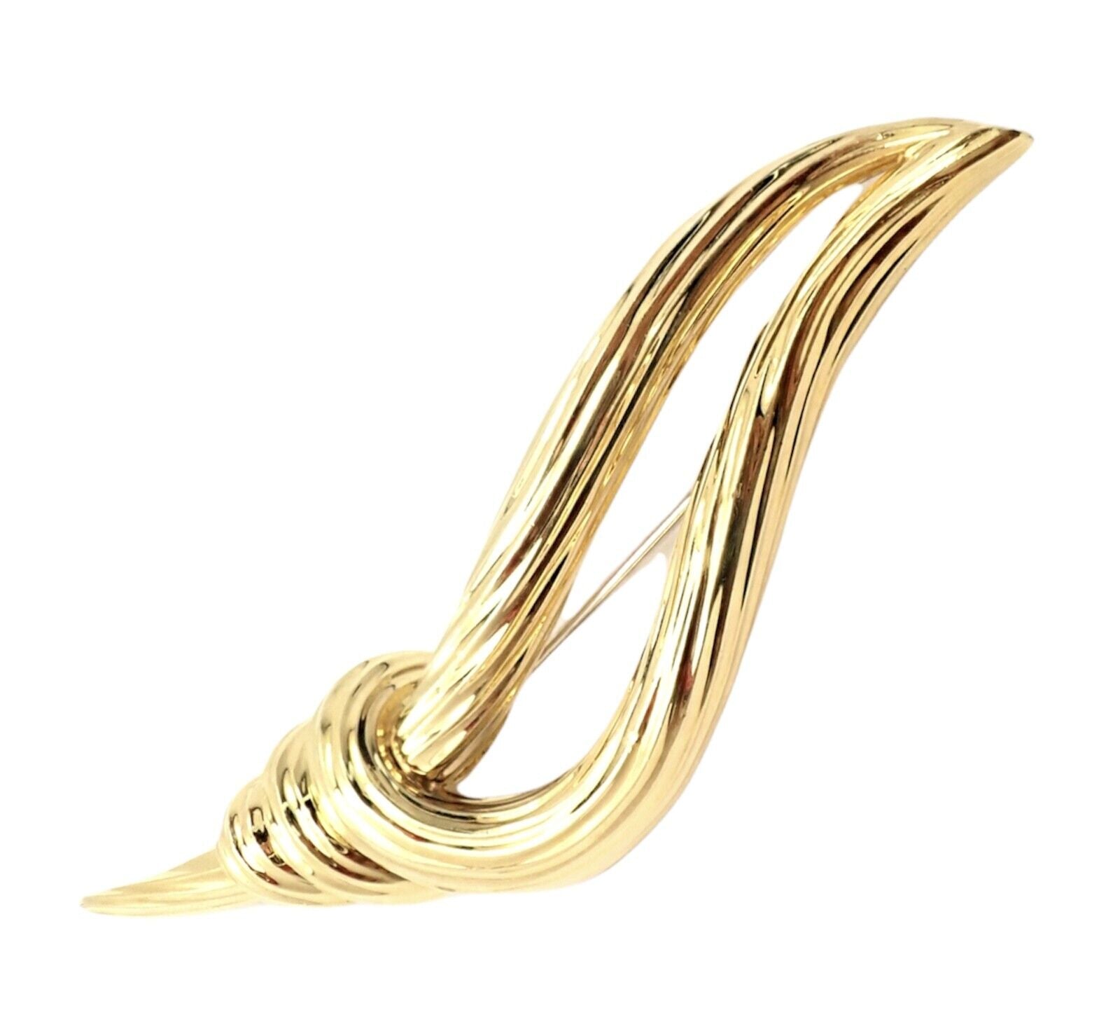 Authentic Henry Dunay 18k Yellow Gold Olympic Torch Pin Brooch - Vintage Collectible Jewelry for Special Occasions & Gift Giving