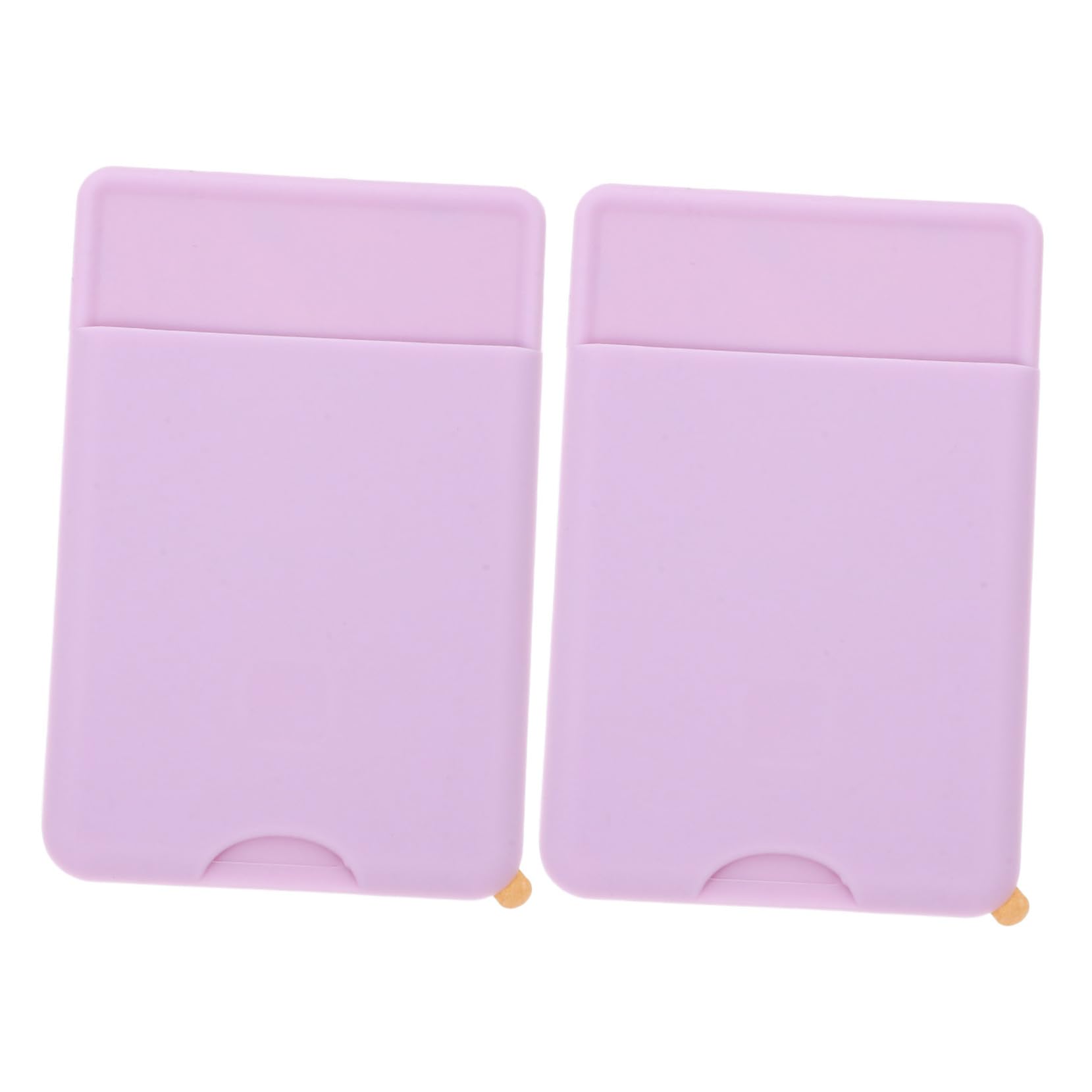 Mikikit Silicone Phone Wallet with Card Holder - 2 Pack Adhesive Back Pocket for Smartphones, Credit Cards & IDs | Perfect for Travel, Shopping & Everyday Use
