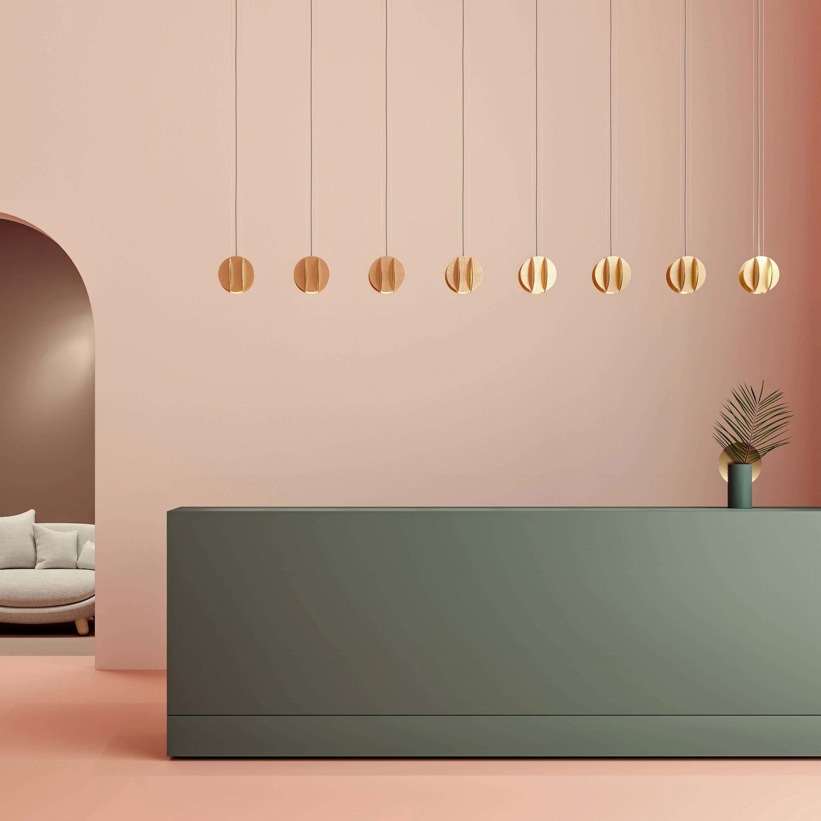 Modern Glass Pendant Lamp - Elegant Hanging Light Fixture for Kitchen Island, Dining Room, and Bedroom Decor - Energy Efficient LED Bulb Compatible