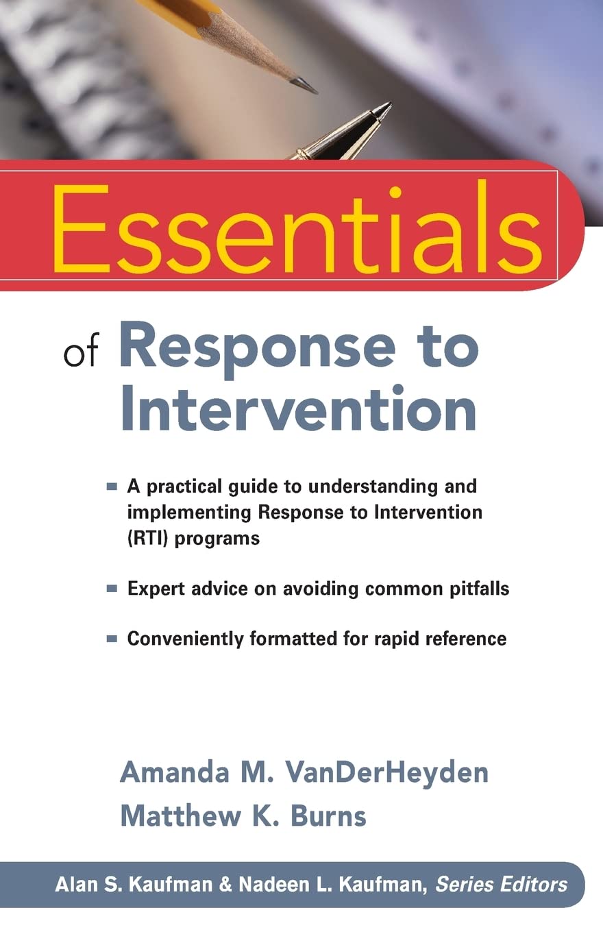 Essentials of Response to Intervention (RTI) - Comprehensive Guide for Educators | Classroom Strategies & Student Support