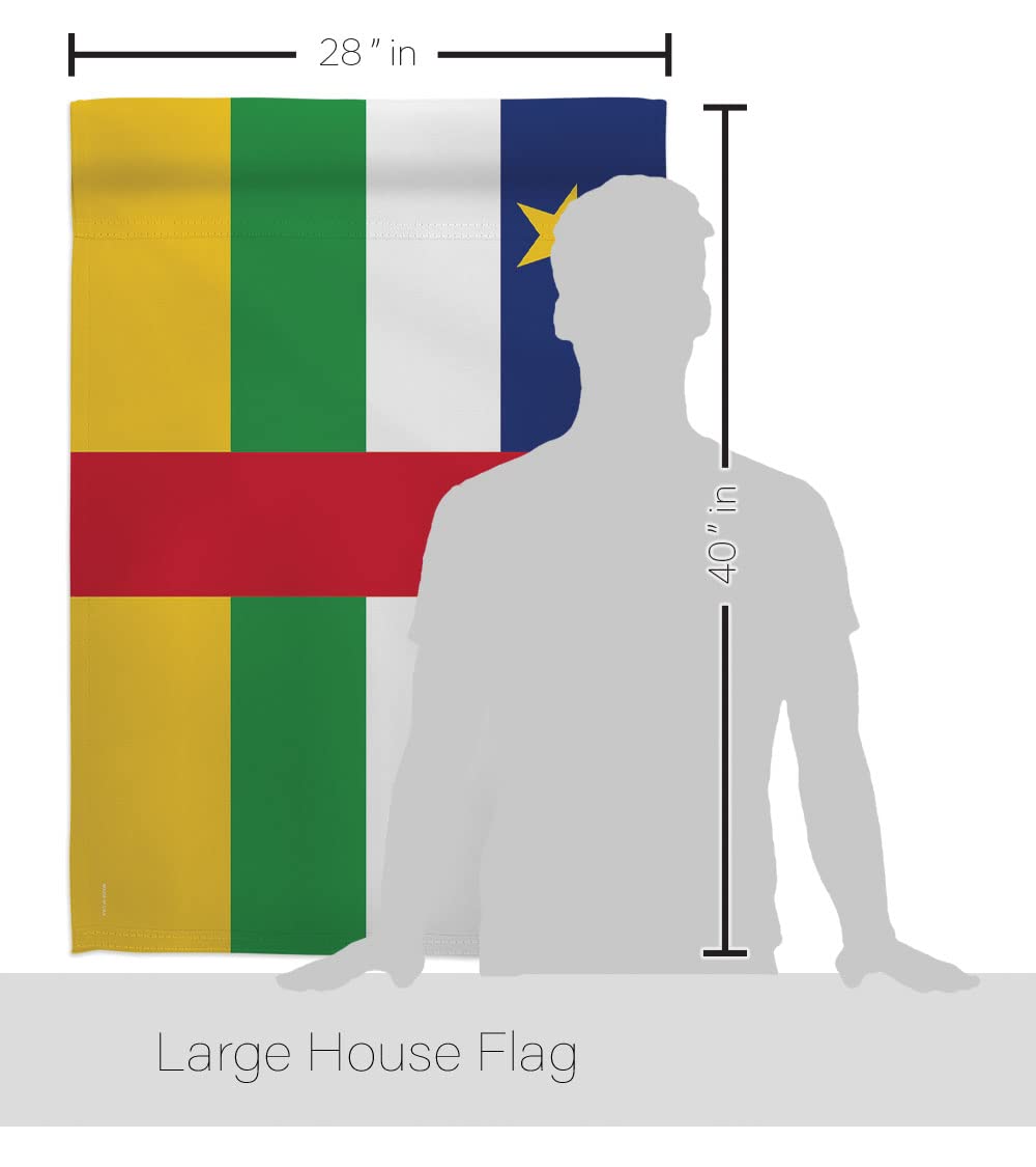 African Republic House Flag Set 28x40