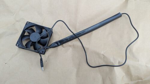 90F Shielded USB Fan 90x90x25mm 40 CFM Cooling Fan for DC Hasty Fireplace Grate - Quiet High Airflow Computer Case & Electronics Cooling Solution for Home & Office Use