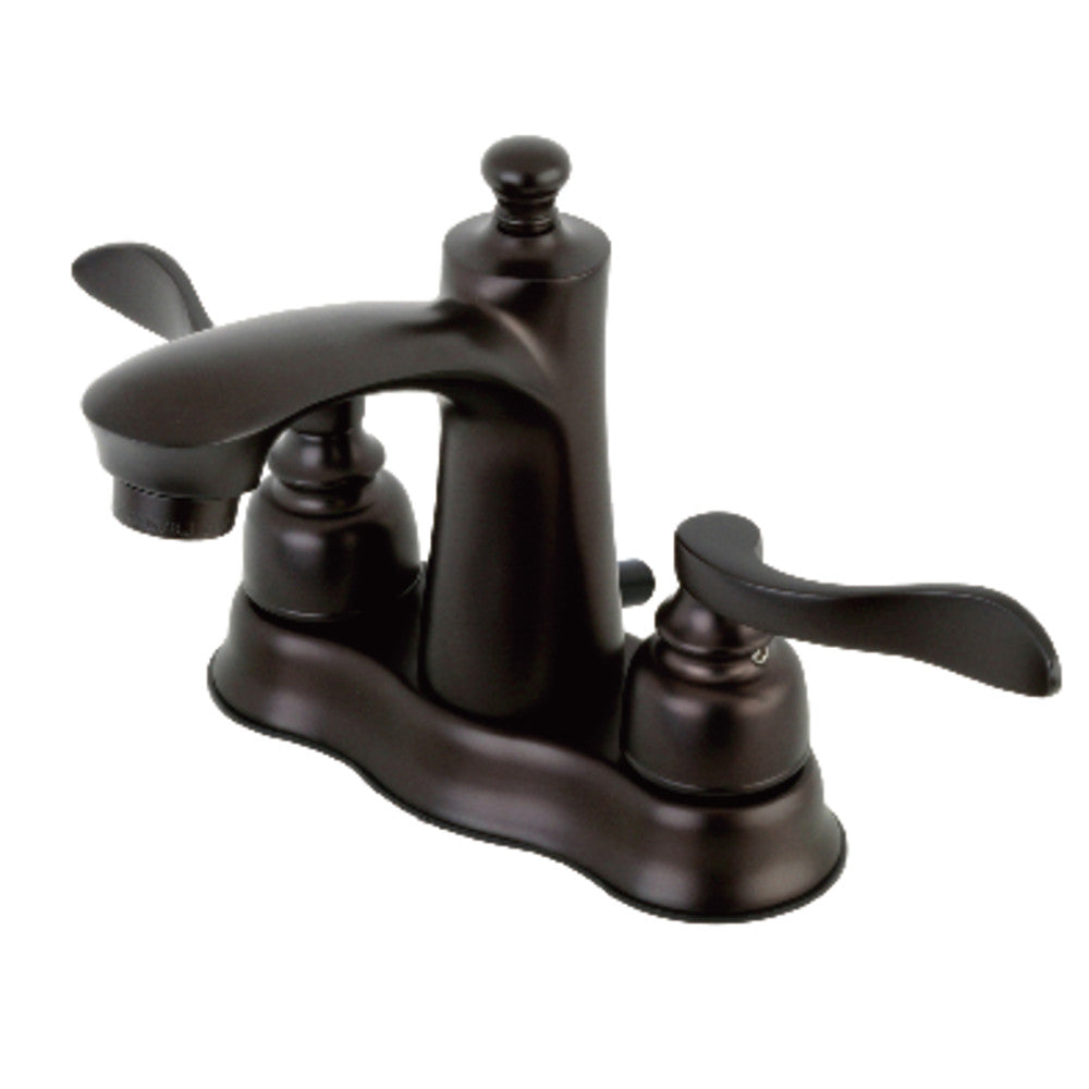 Kingston Brass FB7618NFL 4-Inch Centerset Bathroom Faucet - Chrome Finish, Single Handle, Low Lead Compliant - Perfect for Bathroom Sink, Vanity, and Powder Room Installation