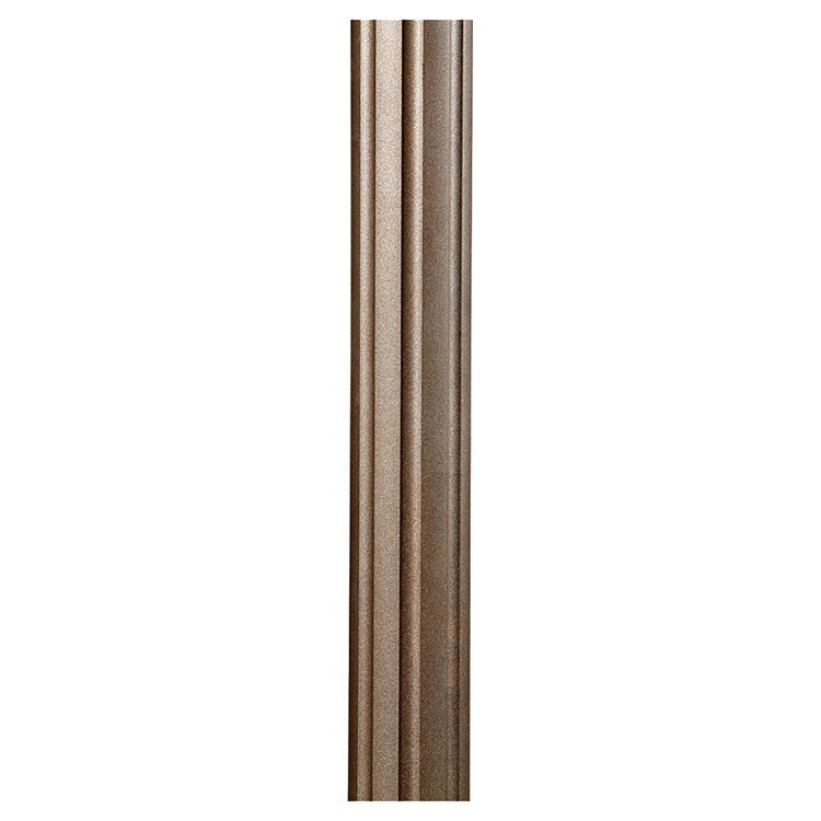 7 Foot Round Fluted Outdoor Lamp Post - Durable Weatherproof Garden Lighting for Patio, Yard, and Driveway Decoration