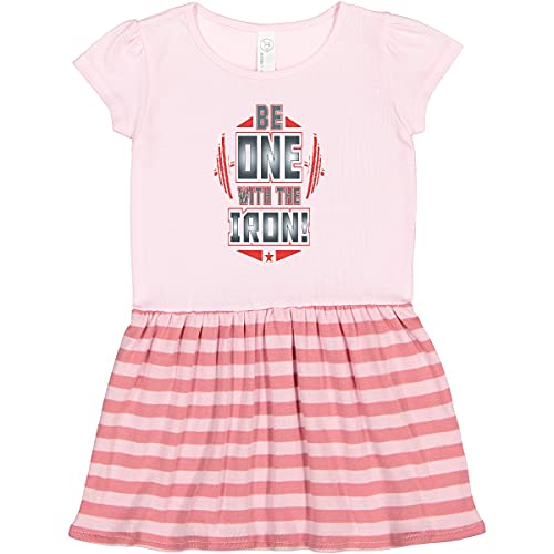 Inktastic Weightlifting Fitness Lifter Toddler Dress - Cute Workout & Gym Outfit for Toddlers, Perfect for Baby Girls' Fitness Activities, Playdates, and Casual Wear