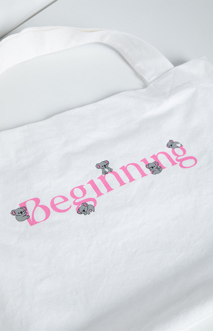 Stylish Koala Print Tote Bag for Women - Durable Canvas Shopping Bag with Adjustable Straps - Perfect for Groceries, Beach Trips, and Daily Use