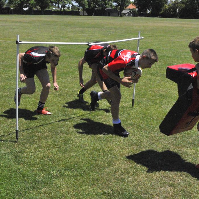 Rugby Tackle Height Training Set - Adjustable R80 for Defensive Drills & Skill Development | Perfect for Rugby Practice, Coaching, and Team Training Sessions