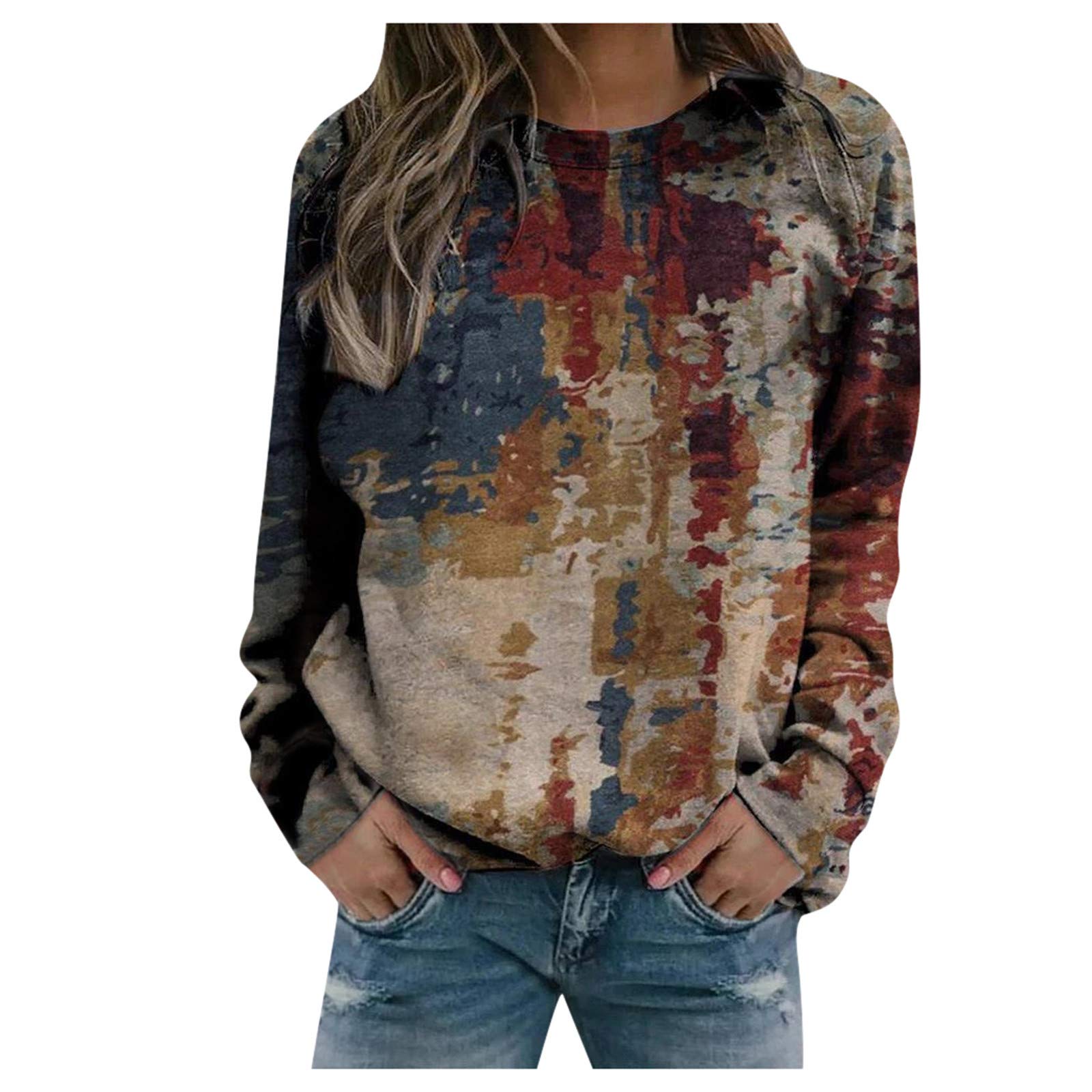 Women's Casual Summer Sexy Crewneck Long Sleeve T-Shirts | 2022 Fall Tunic Tops | Basic Fit Tee for Everyday Wear, Office & Date Night