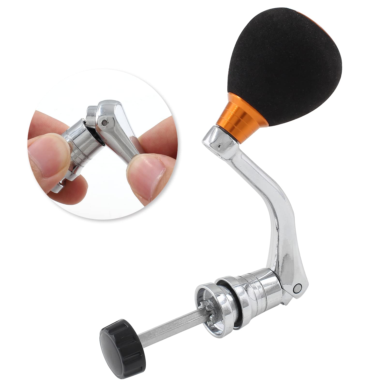 Premium Fishing Spinning Reel Handle - Lightweight Aluminum Alloy with Ergonomic Design for Smooth Casting - Ideal for Freshwater & Saltwater Fishing, Kayak Fishing, and Shoreline Angling