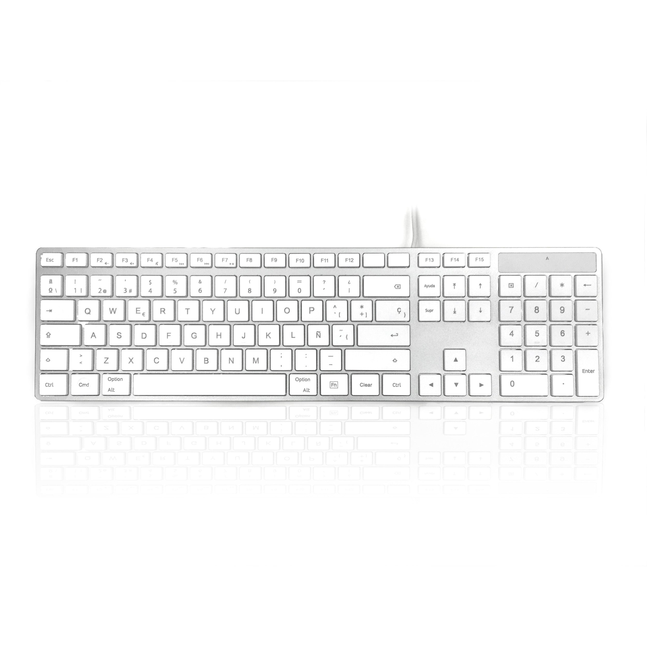 Accuratus KYBAC301 Full Size Apple Mac Multimedia Keyboard - Compatible with MacBook, iMac, Mac Mini | Perfect for Typing, Coding & Office Work