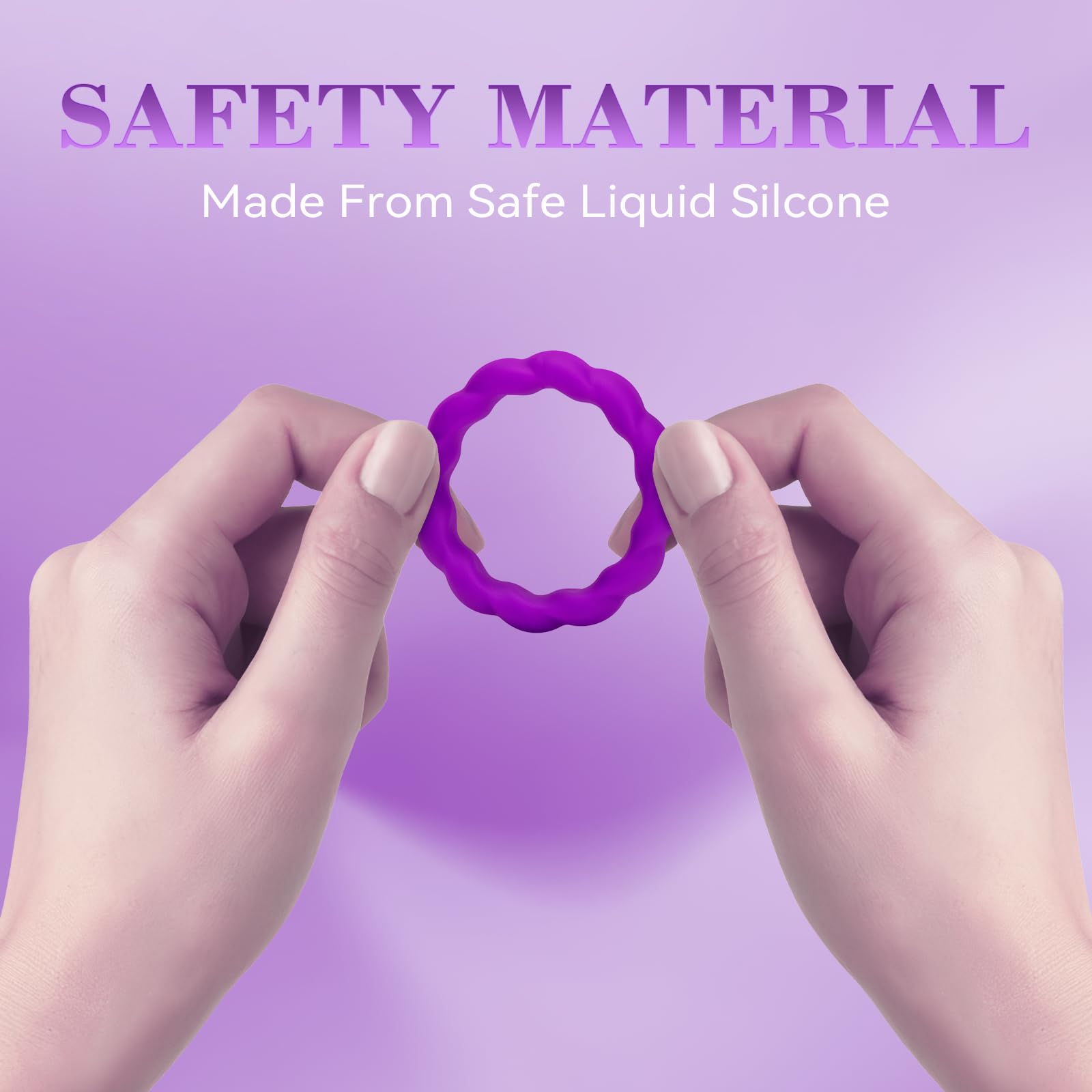 Premium Silicone Cock Ring Set for Men - 3 Sizes for Perfect Fit, Stronger & Longer Lasting Erections, Couples & Solo Play - Adult Sex Toys for Men, Couples & Gay Play - Enhance Intimacy & Pleasure in Bedroom