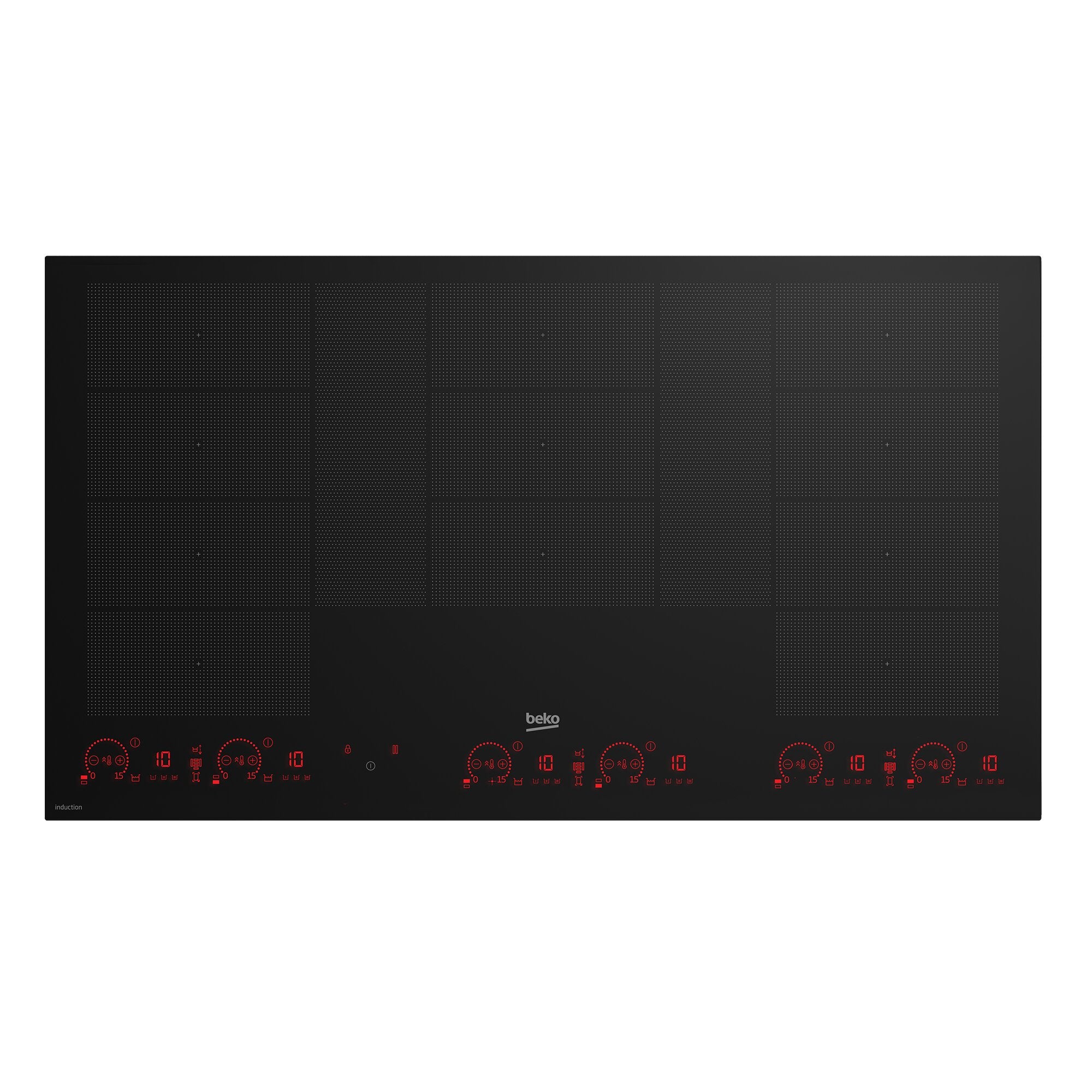 Beko BCT904IG 90cm Built-In Flexy Induction Cooktop with Luminous Controls - Scratch & Dent (Carton Damage) - Perfect for Modern Kitchens, Home Renovations & Professional Cooking Spaces