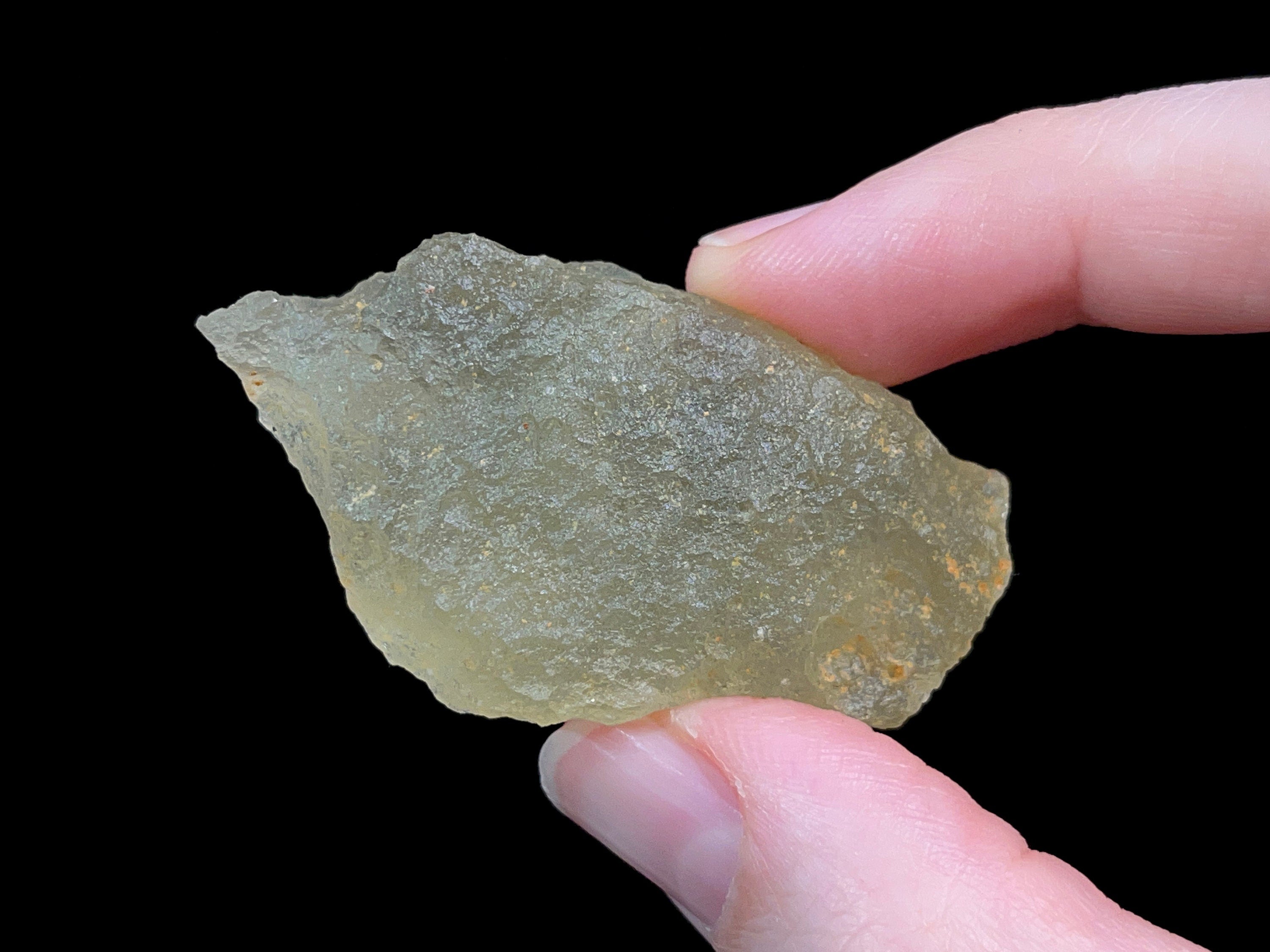 Authentic Libyan Desert Glass Raw Crystal - Rare 2A Grade 21.1g - Metaphysical Healing Stones for Meditation & Energy Work - Genuine Natural Gemstone for Jewelry Making & Spiritual Collection